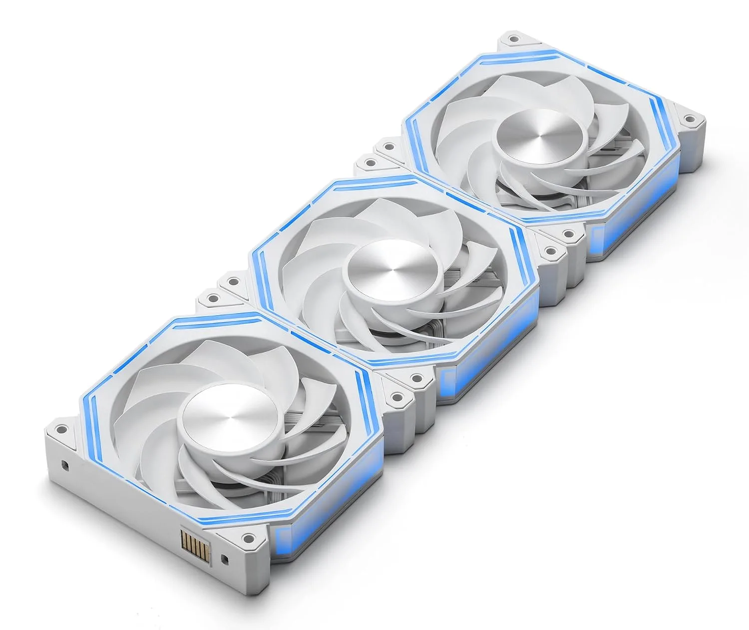darkFlash INF34 120MM PC Case Fan, Daisy-Chain(Reversed, White)