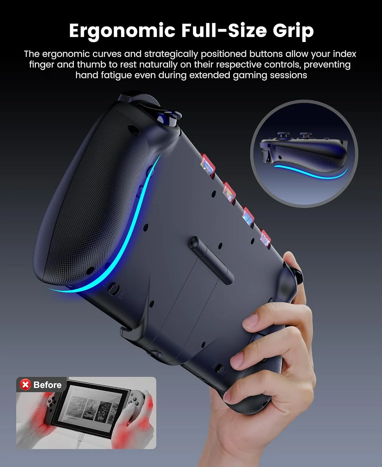 Gammeefy JC400 Gen 2 Switch 2 Controller with Hall Effect Joysticks