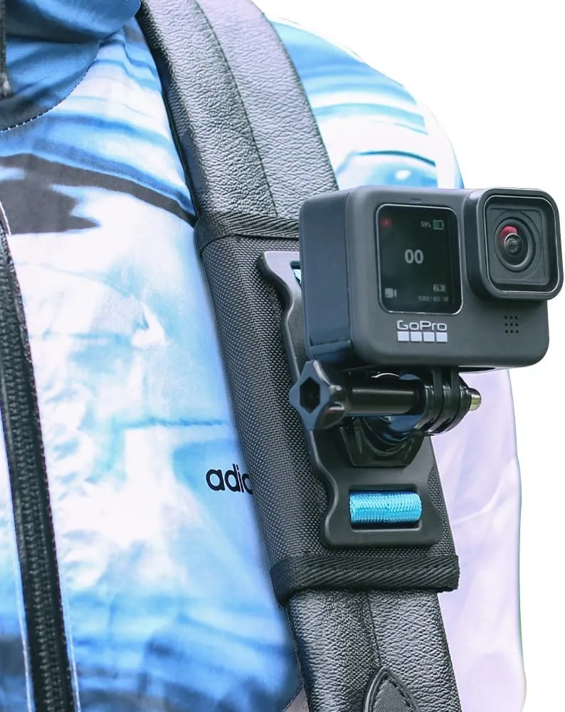 Soporte para mochila con correa de hombro Surewo compatible con GoPro y cámaras deportivas