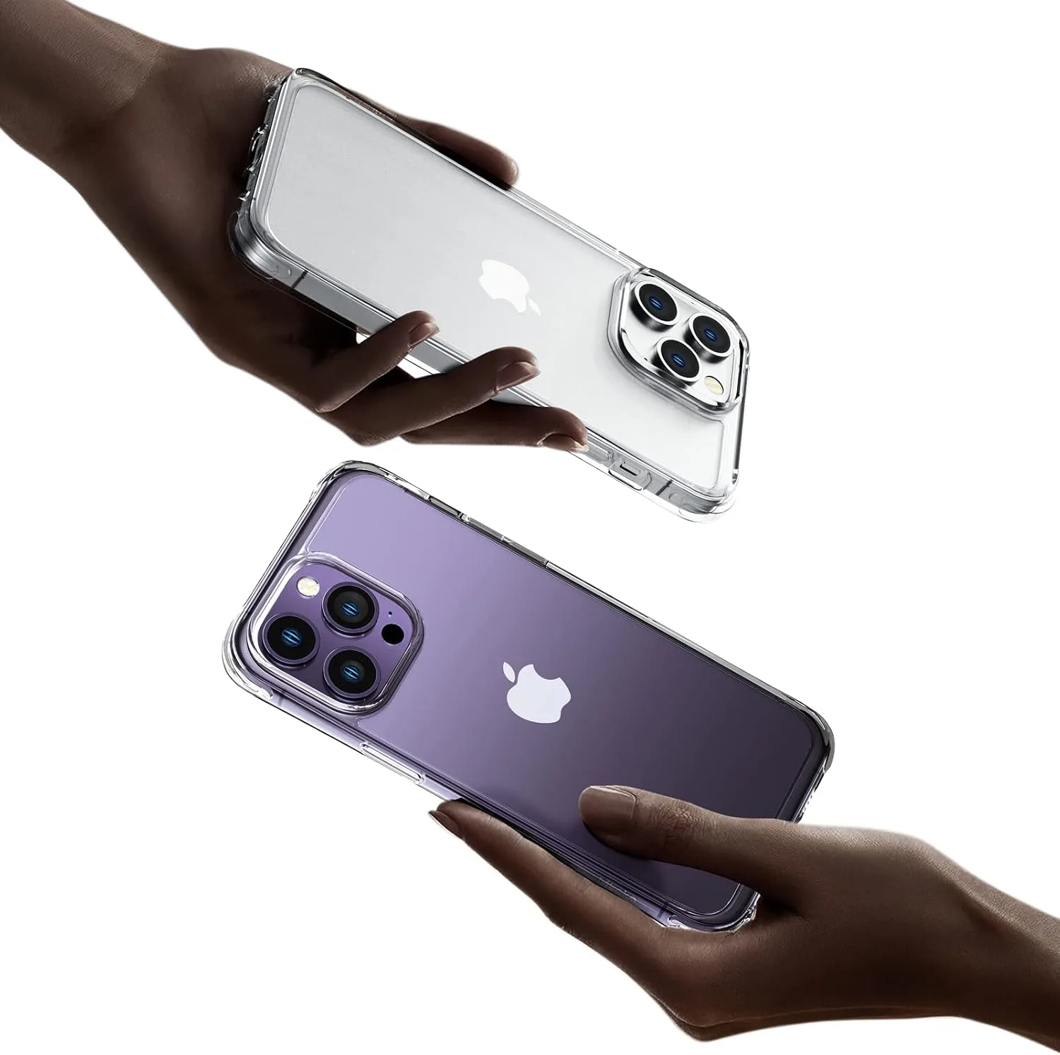 Mkeke for iPhone 14 Pro Max Case Clear, [Not-Yellowing][Military-Grade Drop Protection] Shockproof Protective Phone Cases 2022