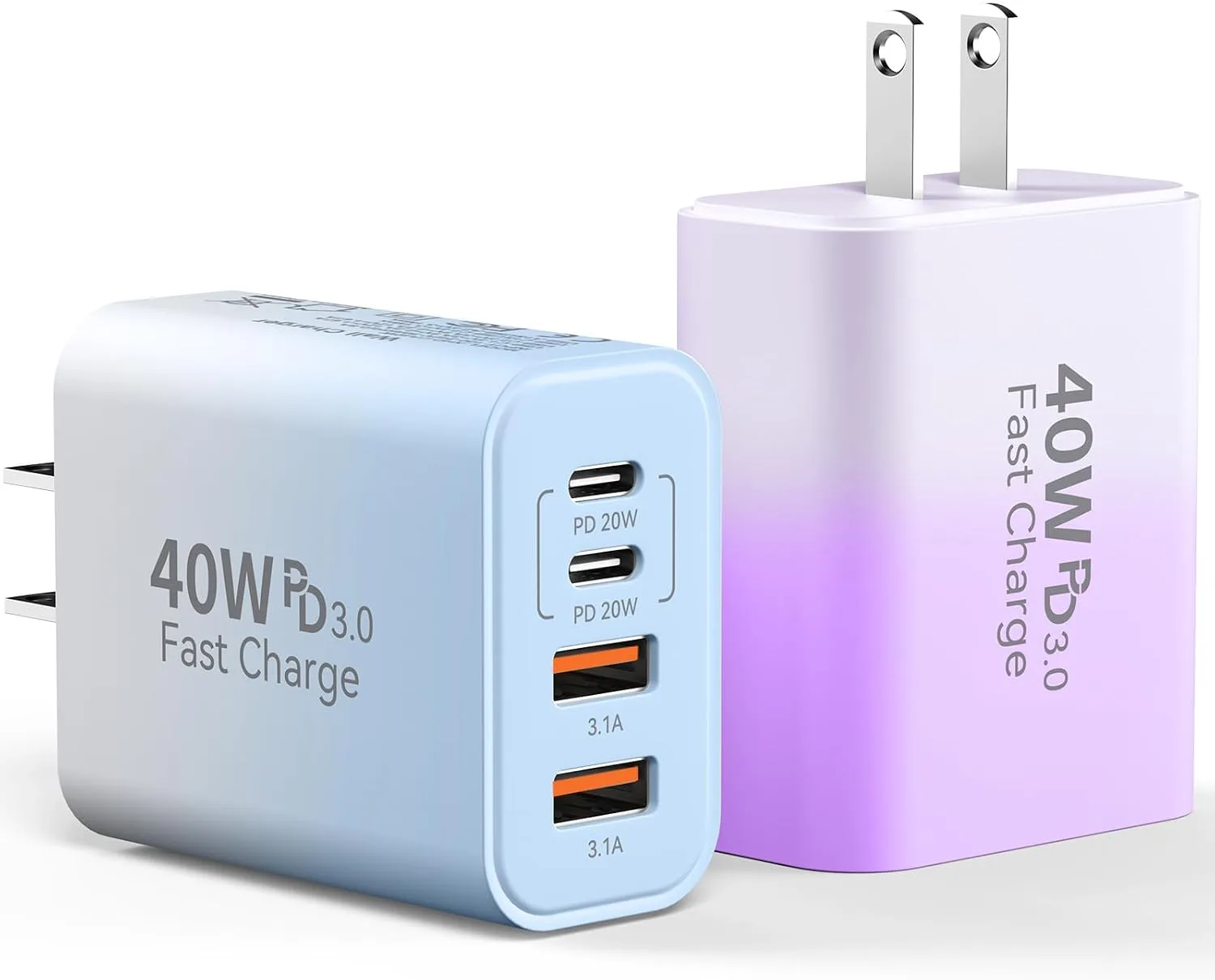 USB C Charger Block Multiple Ports Wall Charger Fast Phone Charging Blocks