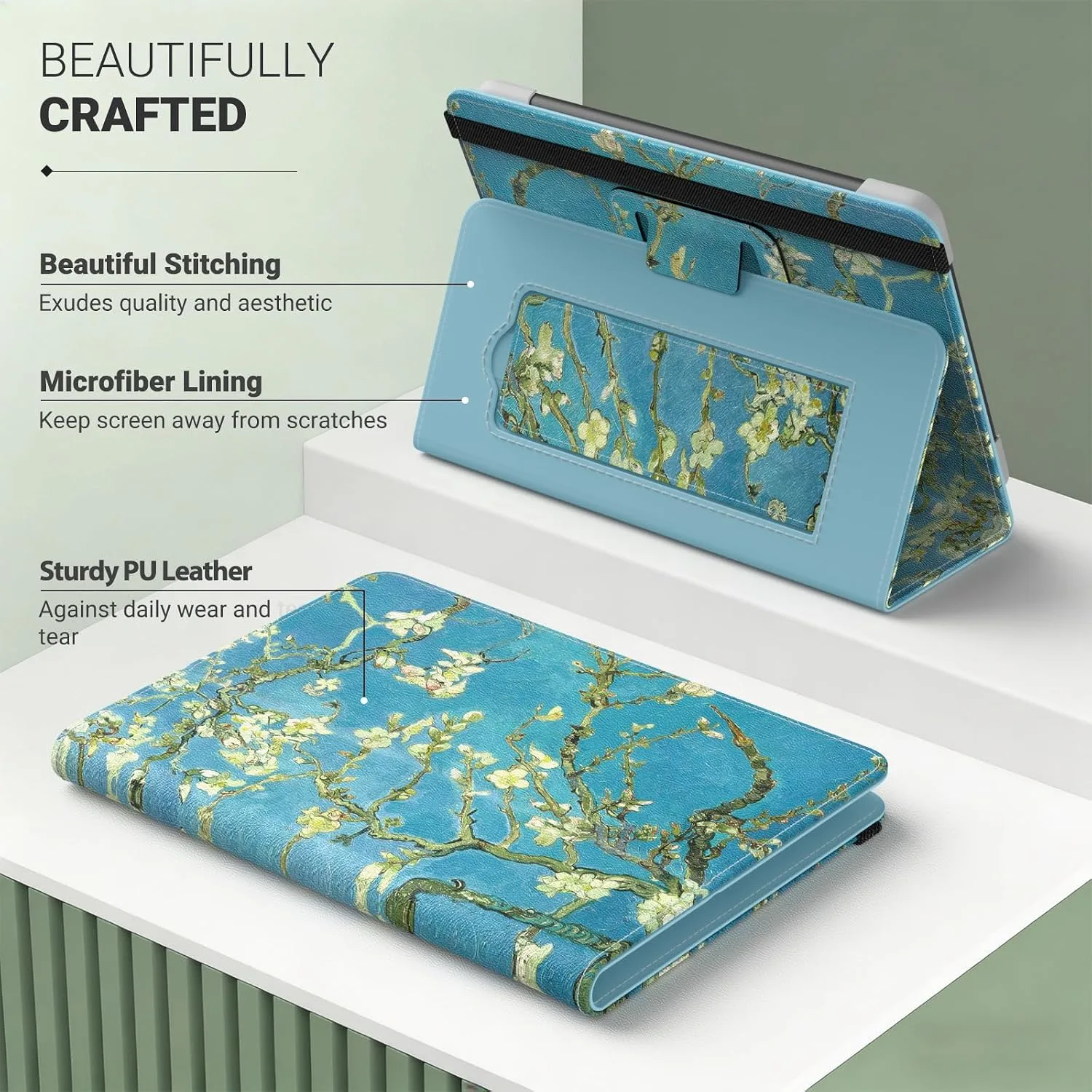 Moko Universal Case for 6 inch eReaders&Tablets, Apricot Blossom