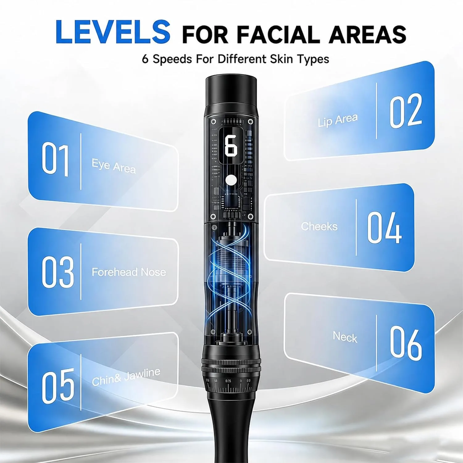 Microneedling Pen – Microneedle Derma Roller Pen for Home Use-0.25MM Black