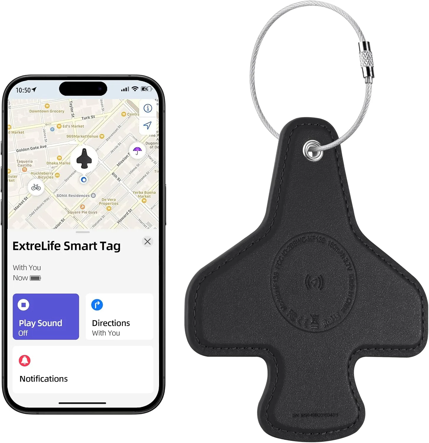 Luggage Tags for Suitcases, Works with Apple Find My