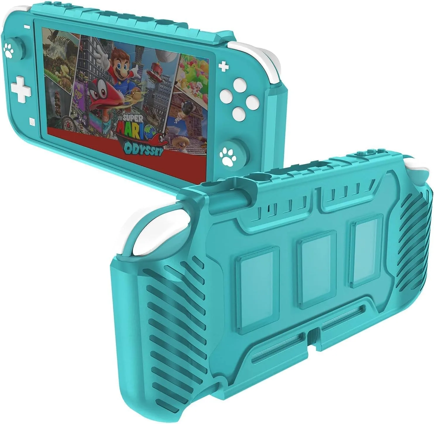 KIWIHOME Protective Case for Switch Lite 2019, with Thumb Grip Caps