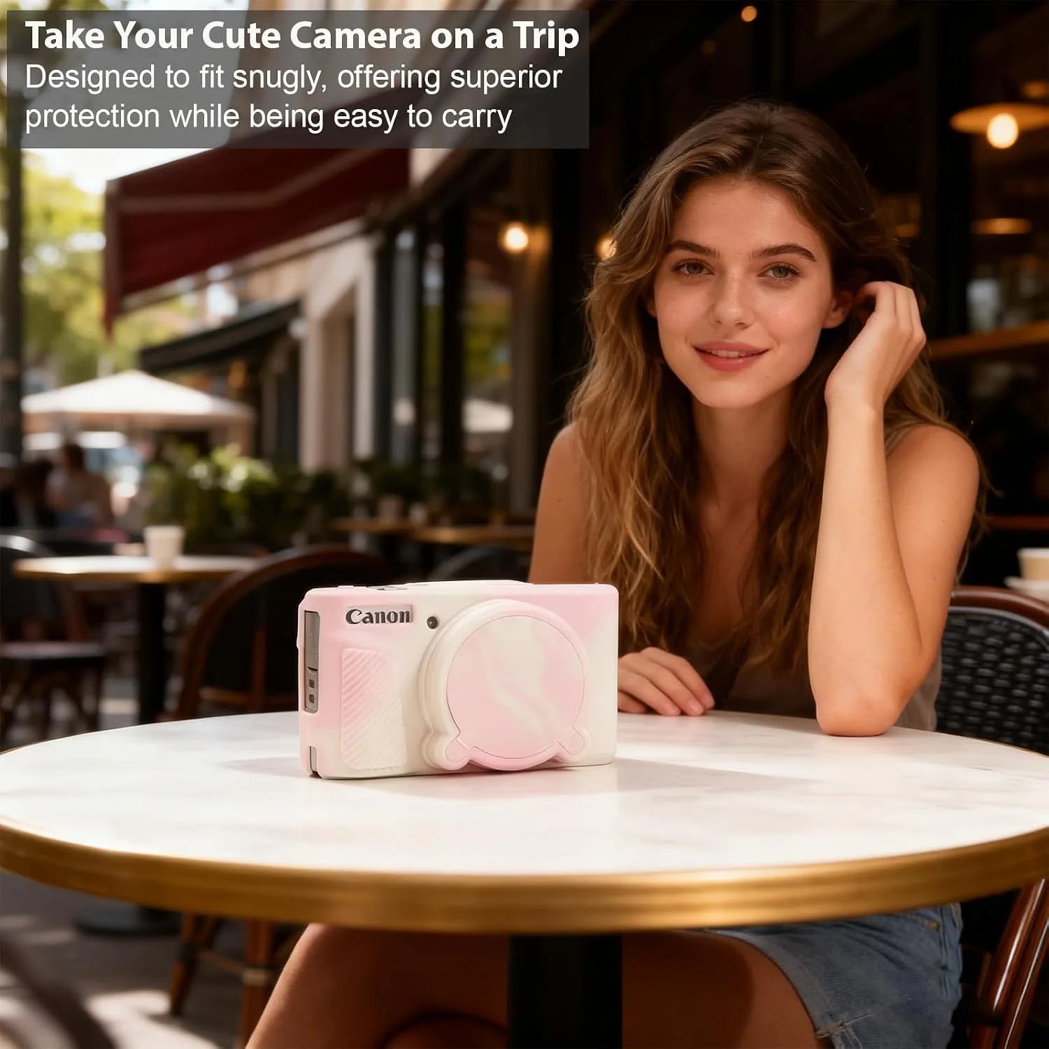 Case for Canon PowerShot SX740 HS, SX730 HS Camera - Misty Pink