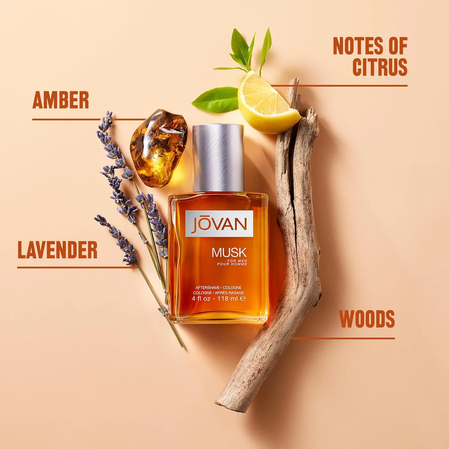 Jovan Musk for Men Aftershave 8 fl oz (Pack of 1), Notes of Carnation, Lavender, and Amber, Men's Fragrance, Long Lasting, Everyday Fragrance