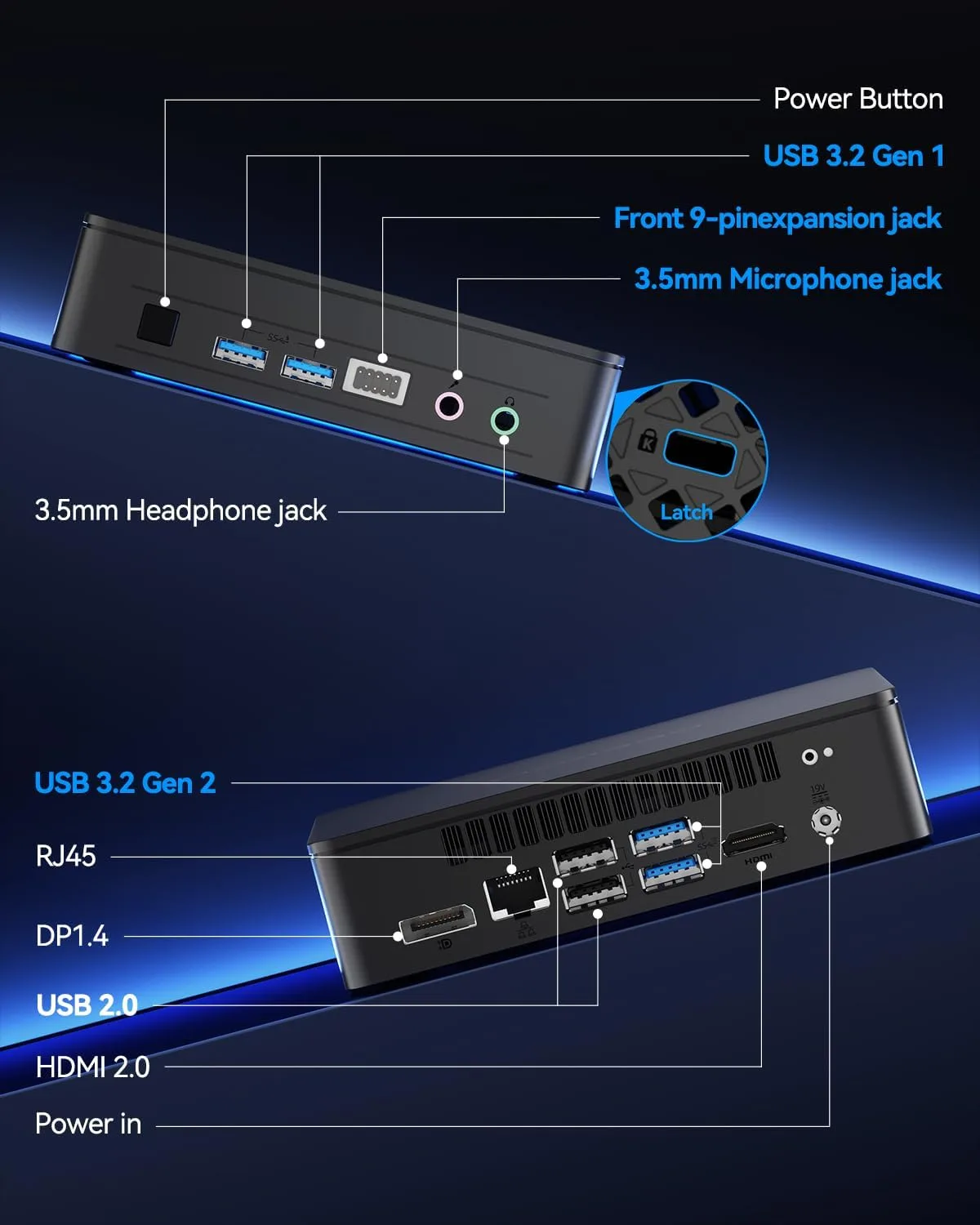 GEEKOM Air12 Lite Quiet AI Office Mini PC with Intel N95|8GB RAM+256GB SSD