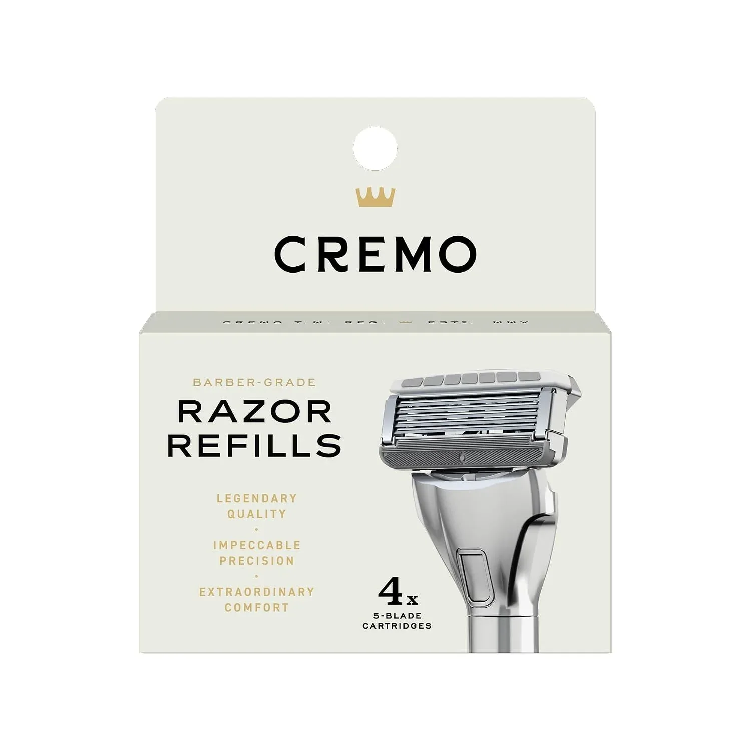 Repuestos de Rasurador Cremo 5 Hojas para Hombre, 4 unidades