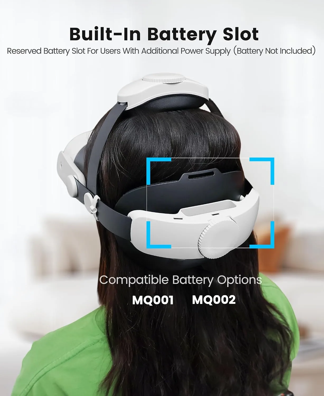 Kawaye for Meta Quest 3S/Quest 2/Quest 3 Head Strap, Double Knobs Adjustable Elite Strap Replacement,VR Headset Strap with Two Large Support Pad Enhanced Support, Reduce Pressure