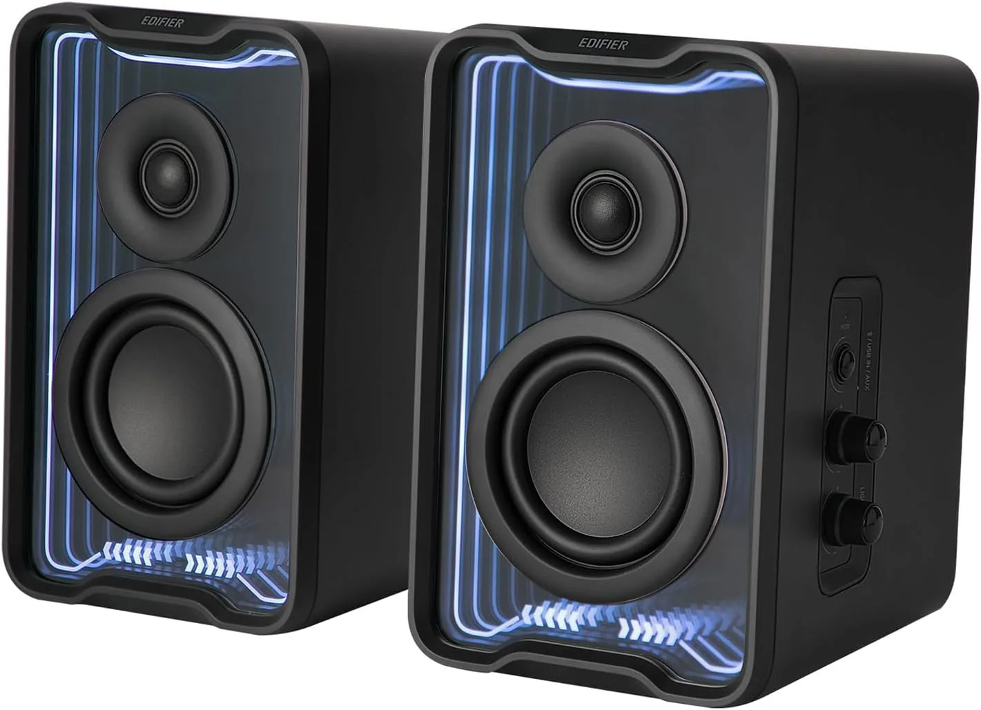 Edifier QR30 RGB Light Desktop Computer Gaming Speakers, 30W RMS, Black