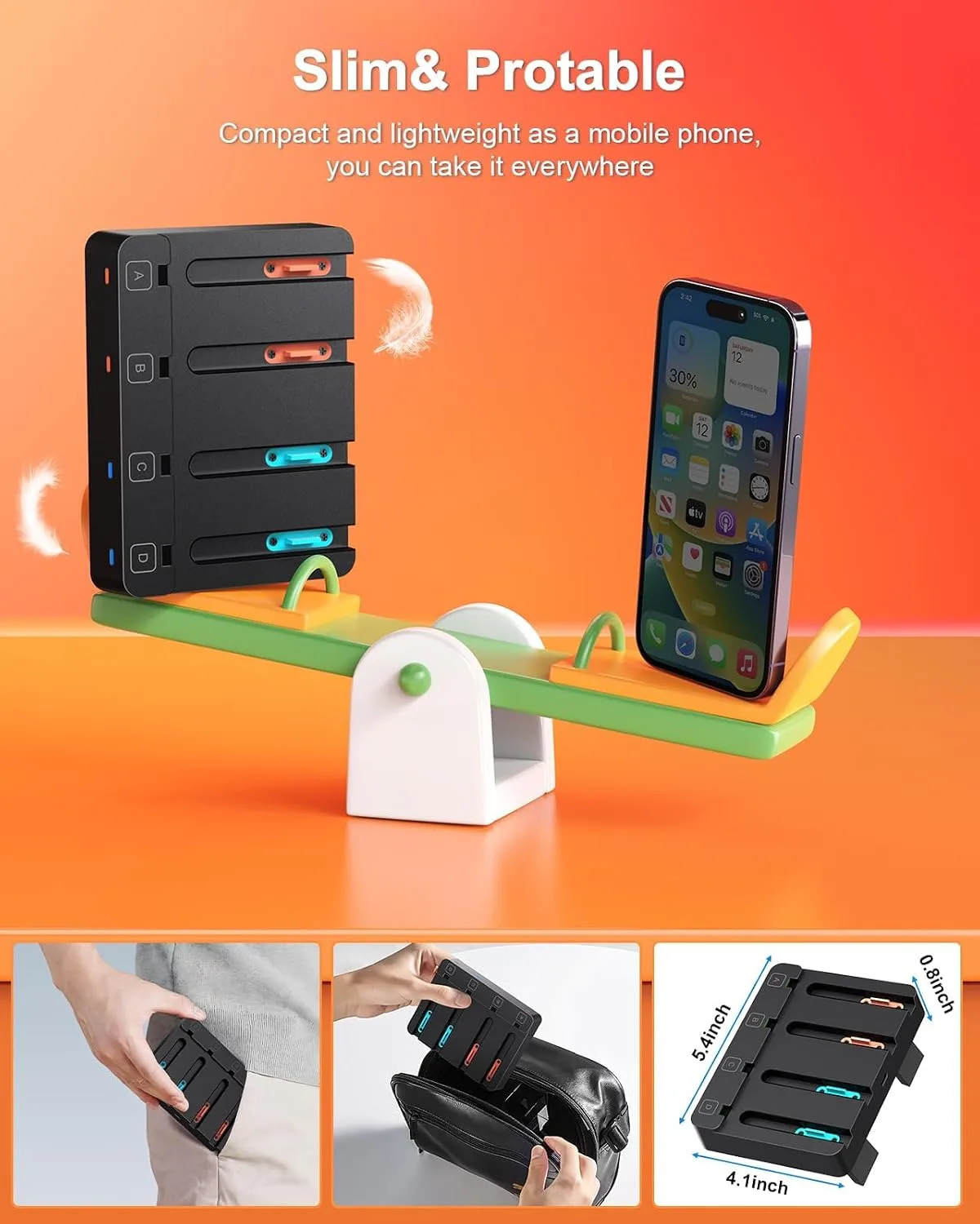FYOUNG [Switch 2/1 Both] Controller Charger, Charging Dock for JoyCon 2