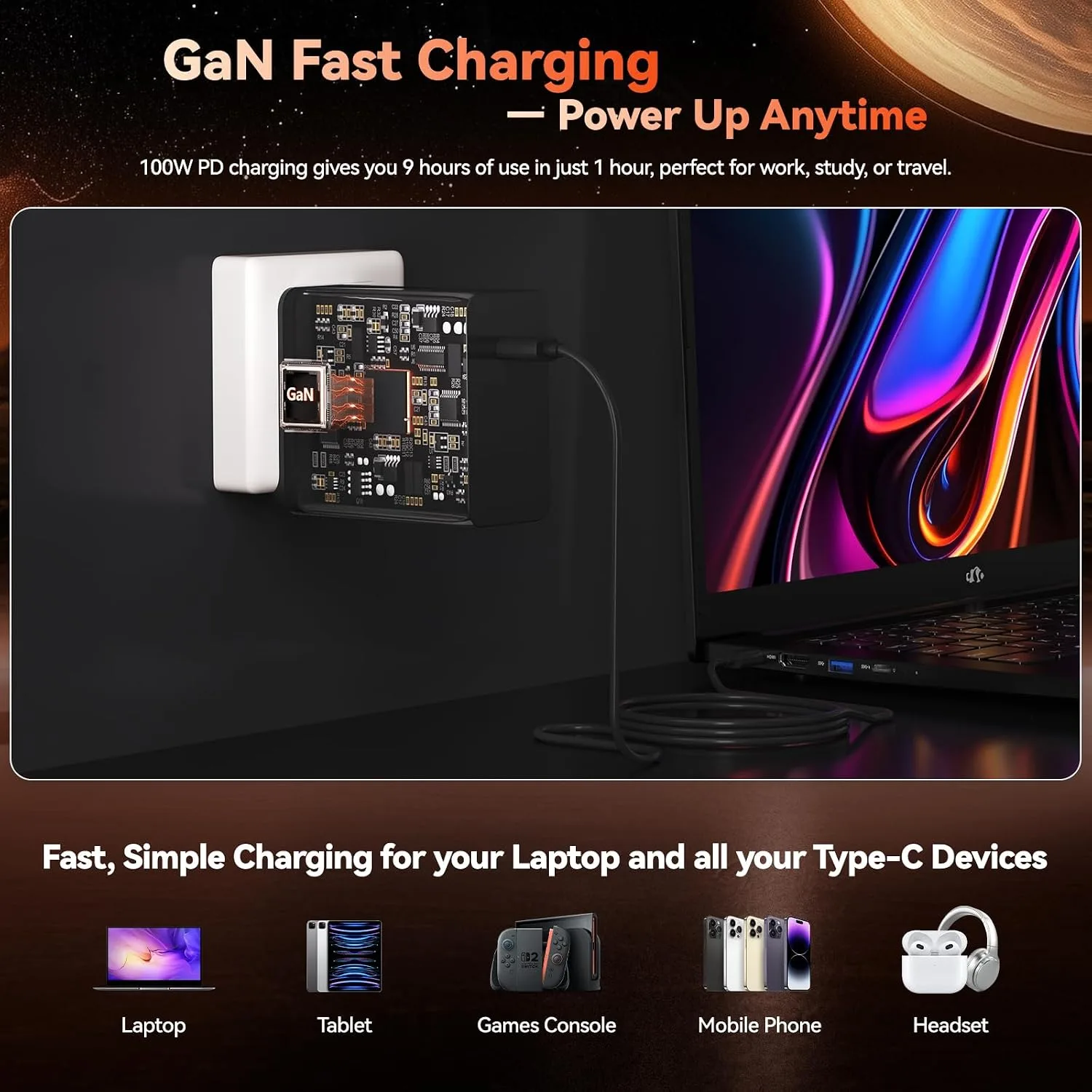 NIMO 17.3 FHD Light Gaming AI-Laptop, 8 Cores AMD Ryzen 7 16GB DDR5 512GB SSD