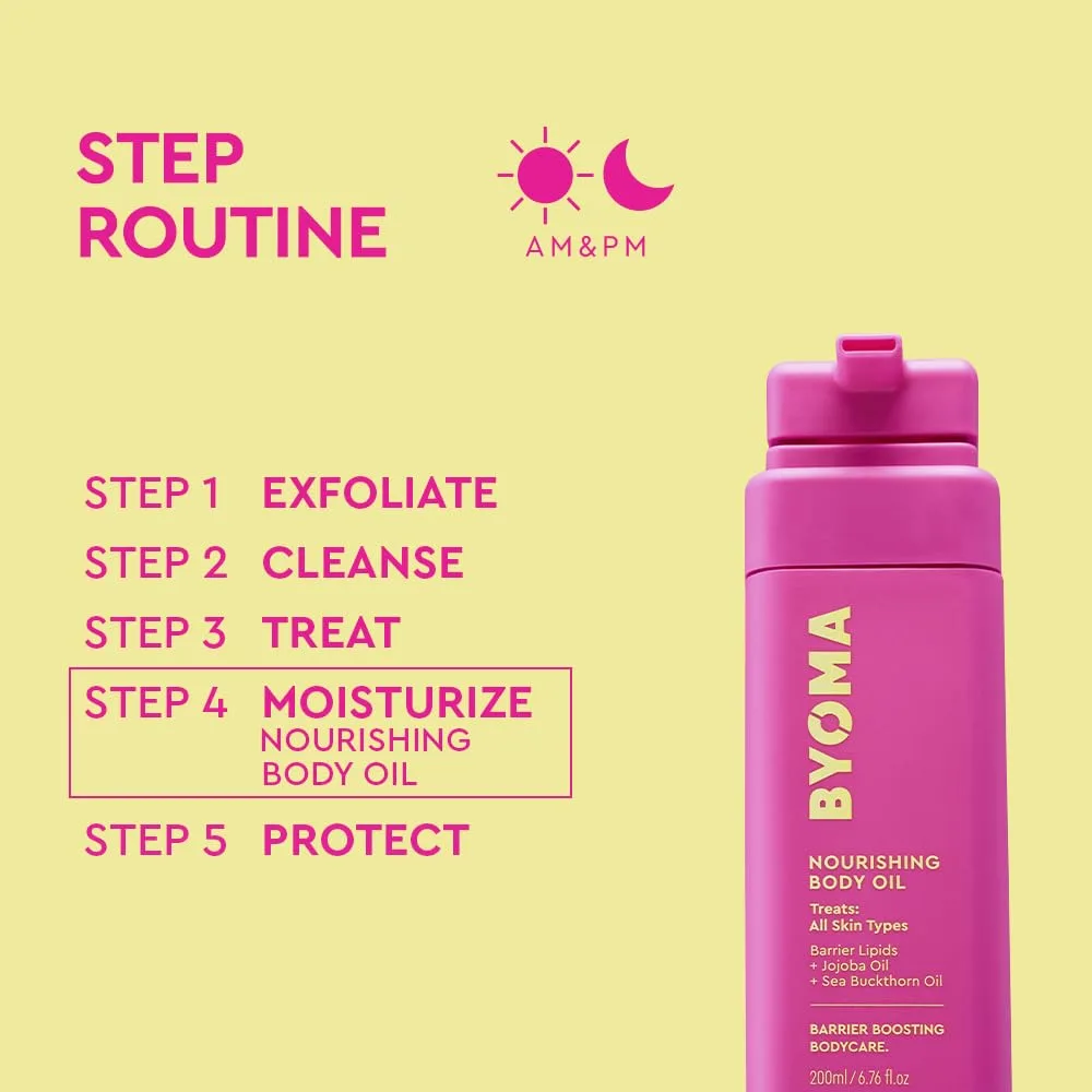 BYOMA Nourishing Body Oil, Lightweight, Fast-Absorbing Body Oil (200ml)