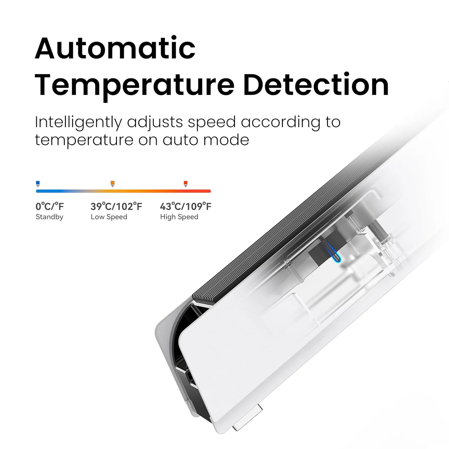 KIWIHOME Cooling Fan for PS5 2020, Quiet Cooler with Auto Speed USB3.0