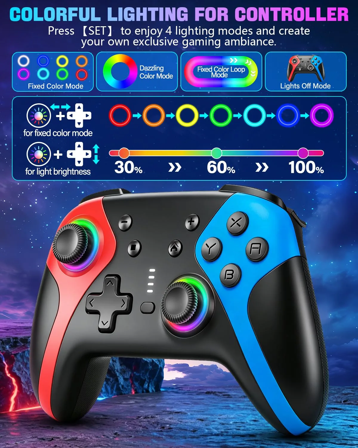 GaloDrmy Wireless Switch Controllers for Nintendo Switch/OLED/Lite/Switch 2