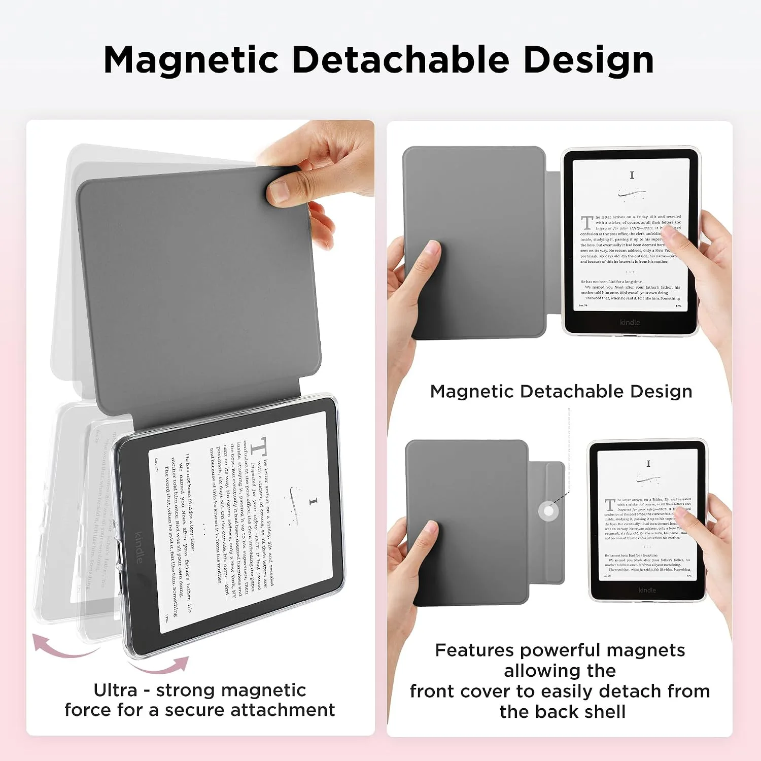 SESENSE Magnetic Case for 7'' Kindle Paperwhite 12th Gen 2024 & Colorsoft