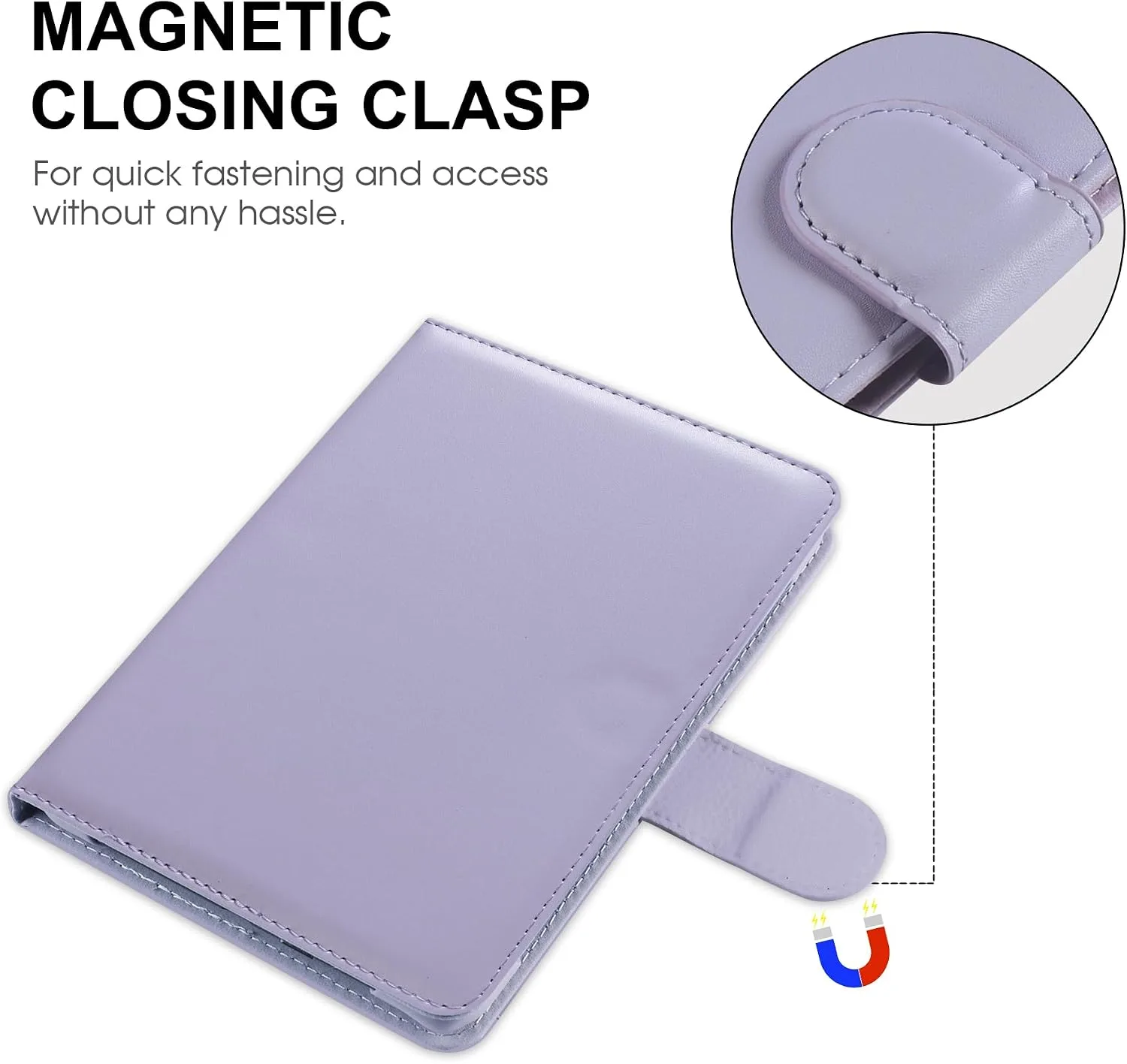 HoYiXi Universal Case for 6-inch Kindle eReader Compatible with Kobo/Voyaga/Pocketbook/Tolino E-Book Reader,6'' eReader Protective Cover with Built-in Card Slot,Purple