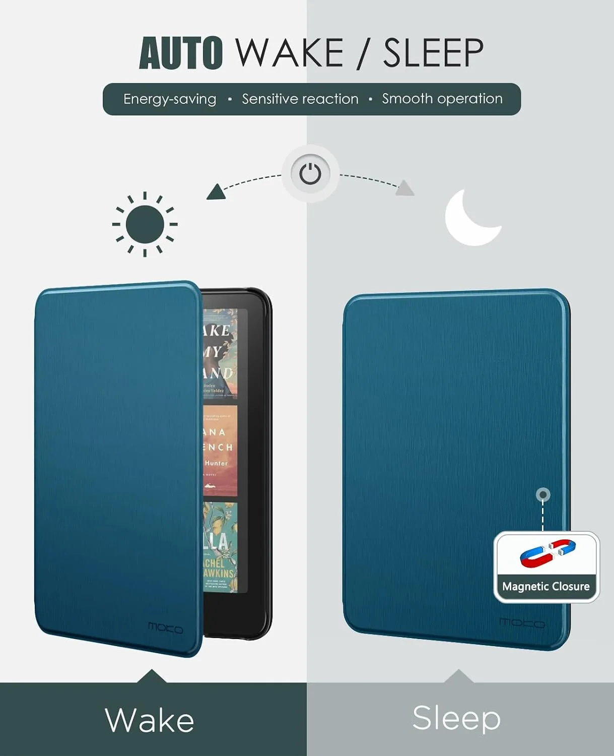 MoKo Case for 7" Kindle Paperwhite 12th Gen&Colorsoft 2024, French Blue