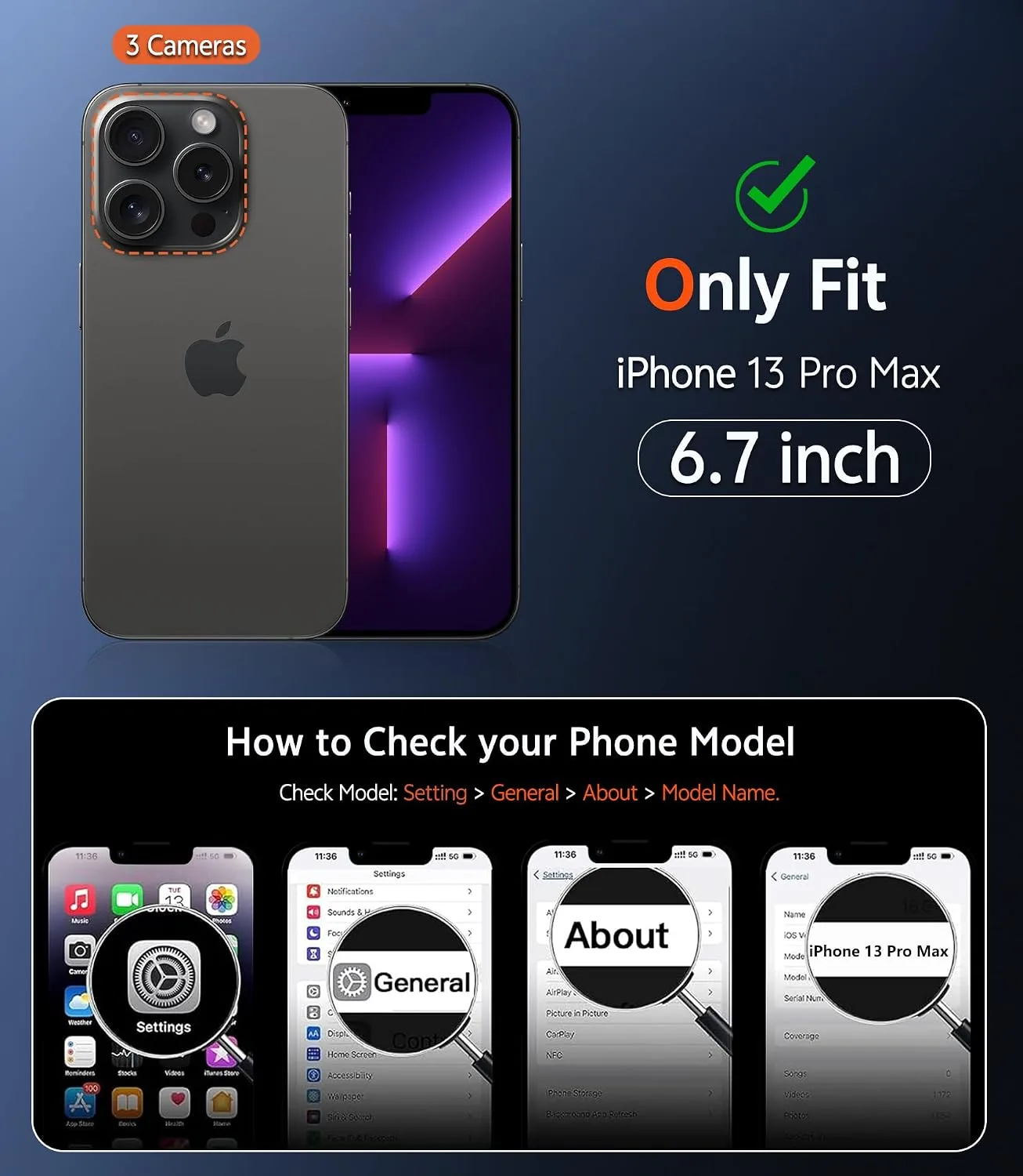FNTCASE for iPhone 13 Pro-Max Case Compatible with Magsafe Matte Phonecase
