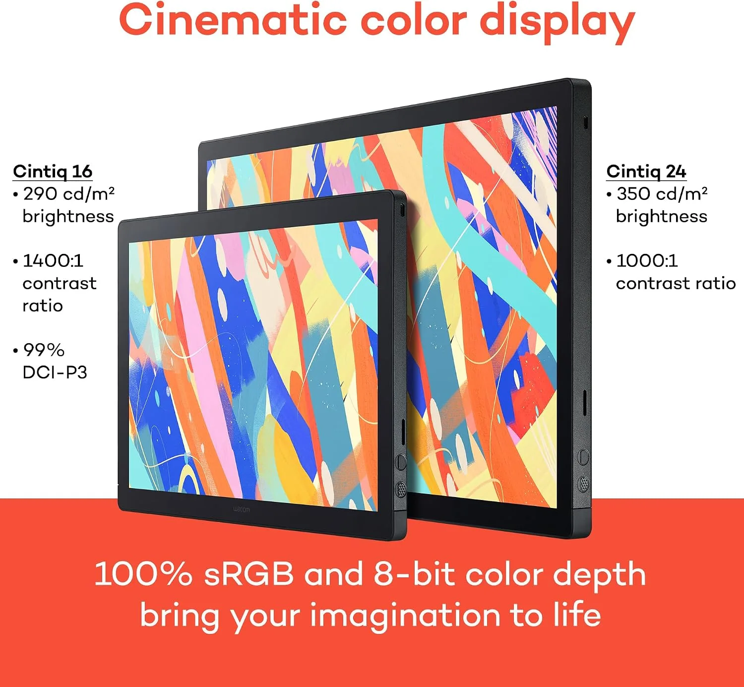 Wacom Cintiq 24, Drawing Tablet with QHD Screen & Pro Pen 3