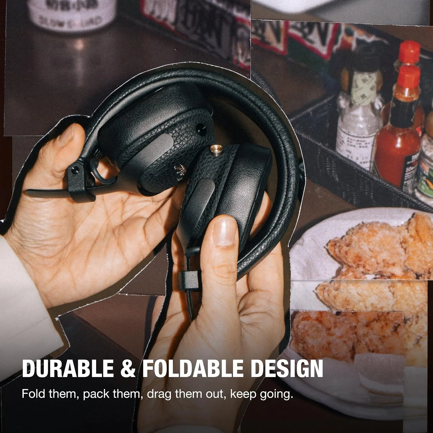 Marshall Milton ANC Wireless On-Ear Noise Cancelling Headphones - Black