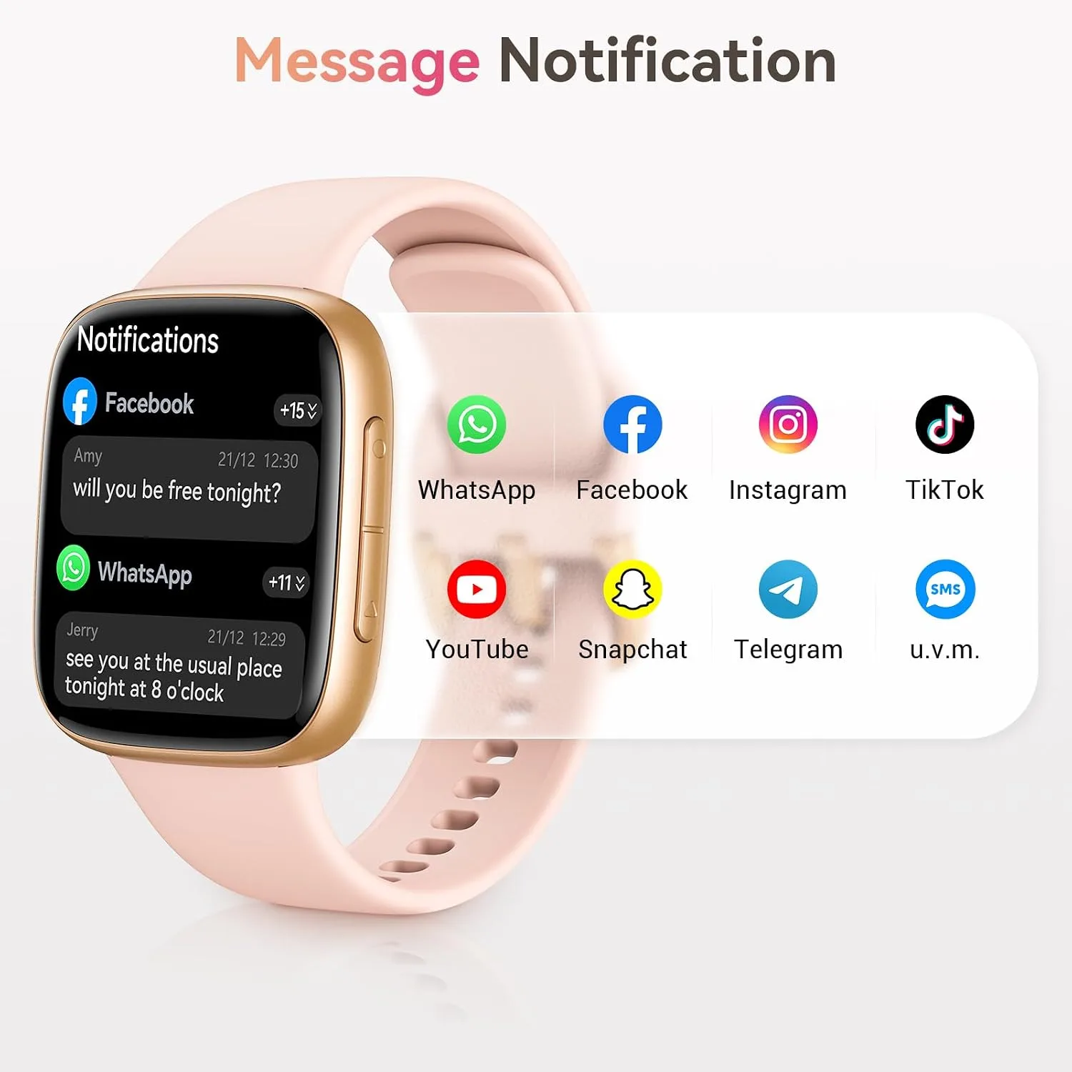 Smart Watch for Women, Answer/Make Call, 1.85" AMOLED Always-On Screen