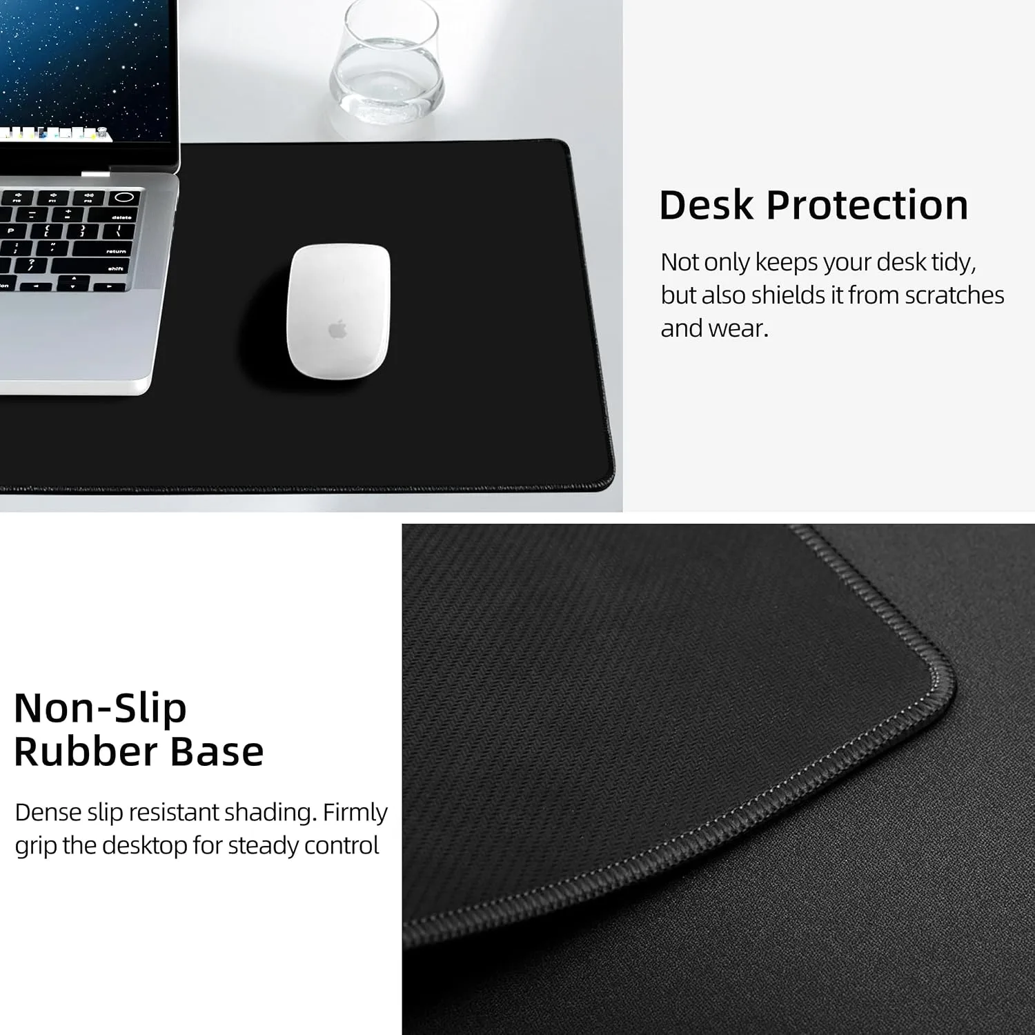 Magnetic Wireless Charging Mouse Pad, 31.5"x15.8" XXL Desk Mat