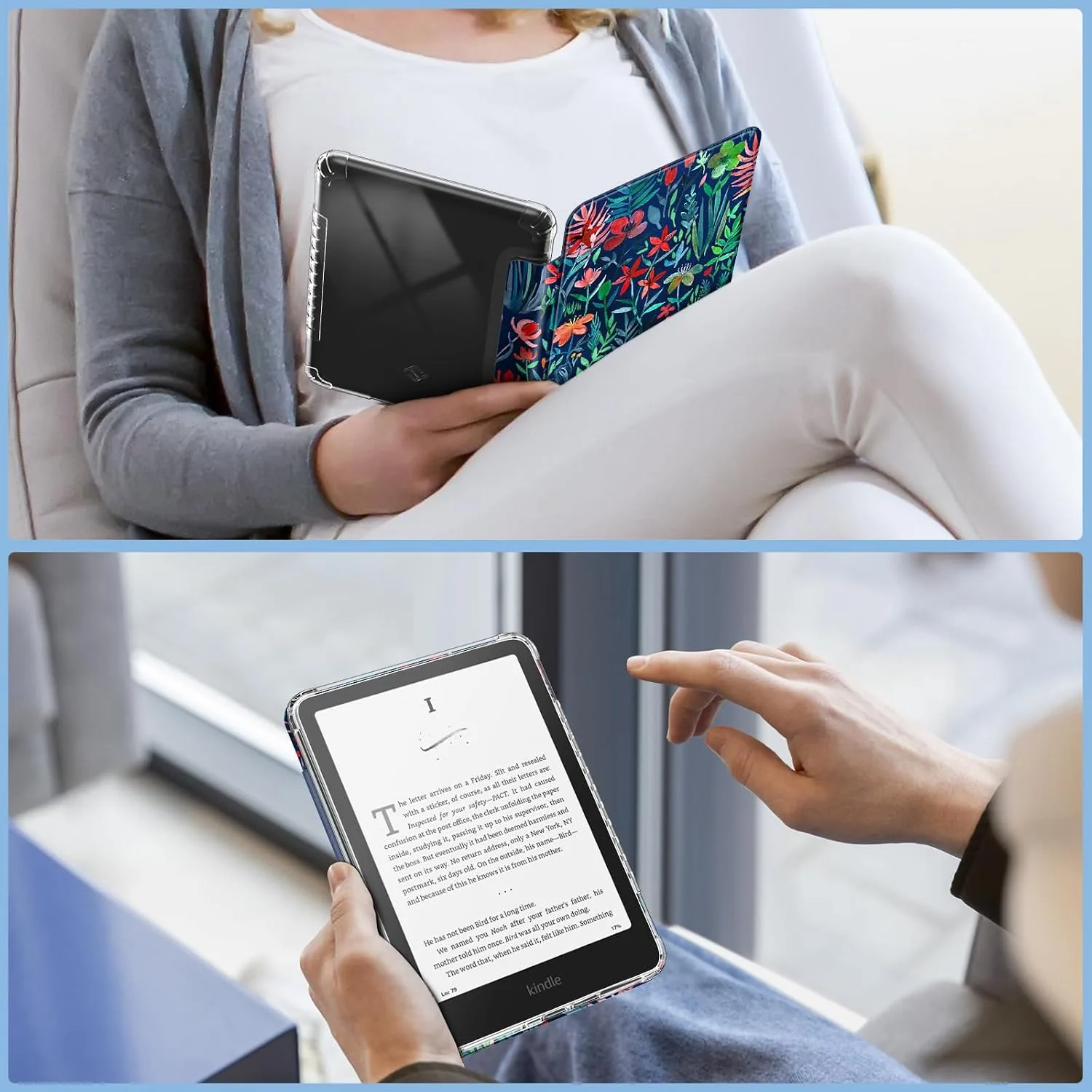 Fintie Clear Case for 7" Kindle Paperwhite 12th Gen 2024 & Kindle Colorsoft