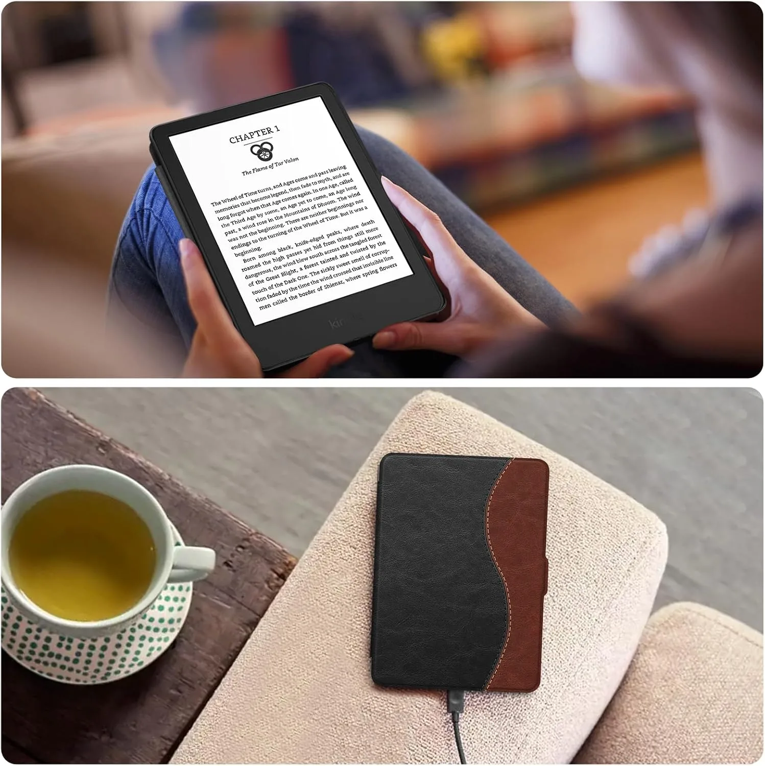 Fintie Slimshell Case for 6" Kindle 2024/2022 11th Generation, Dual Color