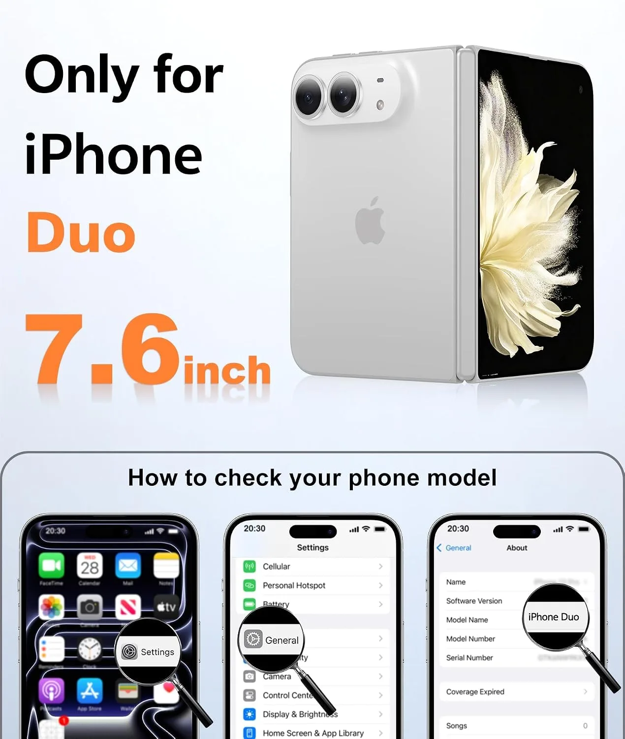 FNTCASE for iPhone Duo Case: Translucent Matte Fit for MagSafe Off White