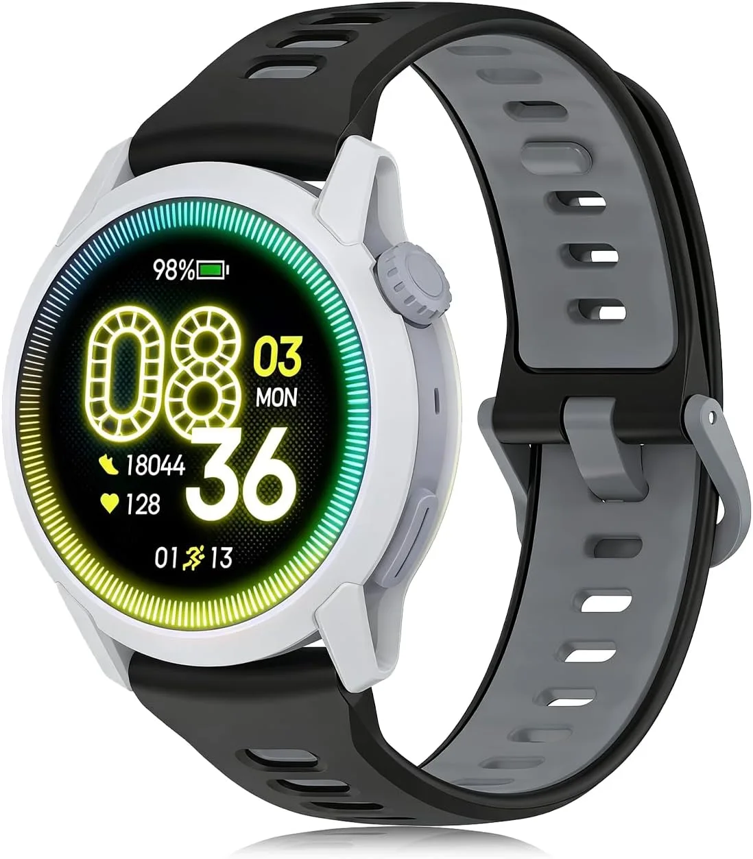 Silicone Bands Compatible with COROS PACE 3/4/Pro, COROS APEX PRO/2 Pro/APEX 46 MM/APEX 4 42 MM, Replacement Breathable Smartwatch Straps for Women and Men