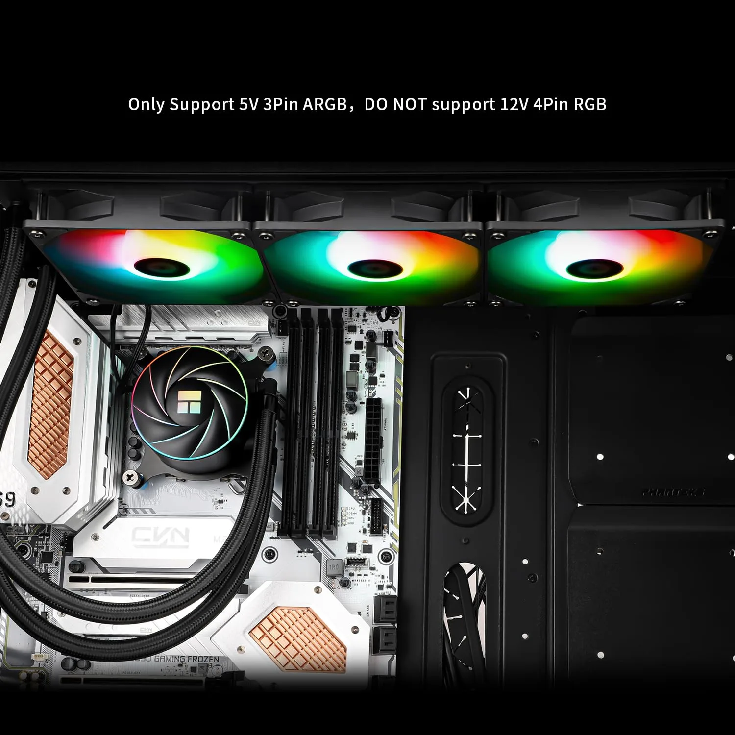 Thermalright Aqua Elite 360 ARGB CPU Water Cooler, with 3 PWM Fans, 1550RPM Speed,for AMD/AM4/AM5, Intel LGA1851/1150/1151/1155/1156/1200/1700
