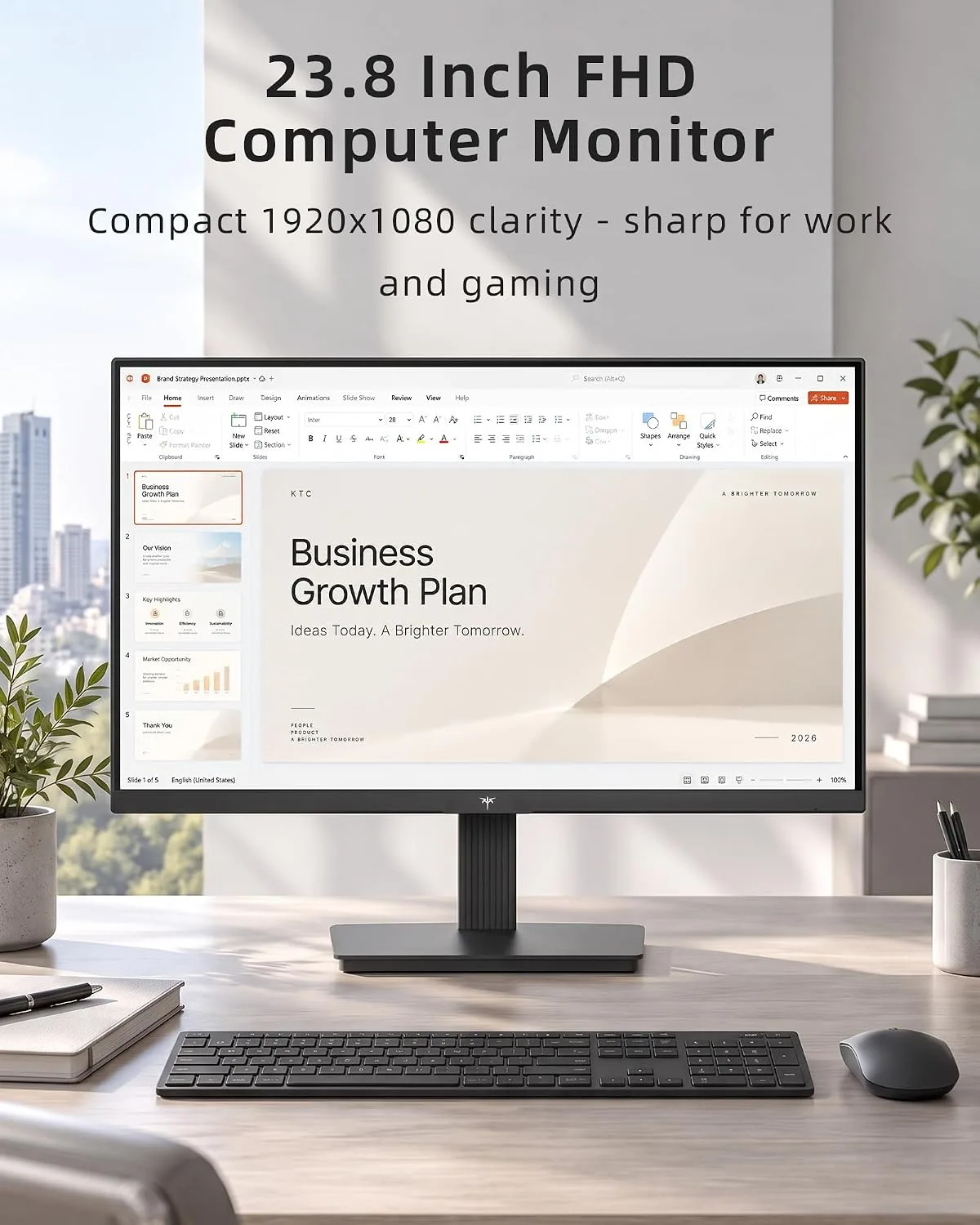 KTC 24 Inch 144Hz Gaming Computer Monittor, FHD IPS Panel, H24B9S-2