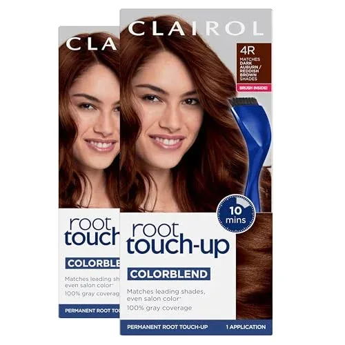 Tintura permanente Clairol Root Touch Up 4R Castaño Rojizo Oscuro Pack 2
