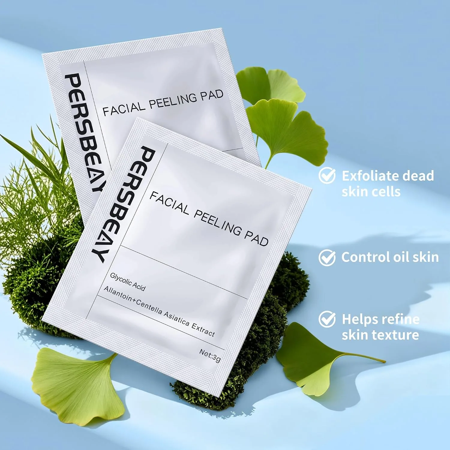 Glycolic Acid Pads, Exfoliating Toner Pads for Facial Radiance, Dual Action Gentle Face Pad for Deep Cleaning Effect |Peels & Daily Skin Renewal |Salicylic Acid & Vitamins B3 | 30 Treatments