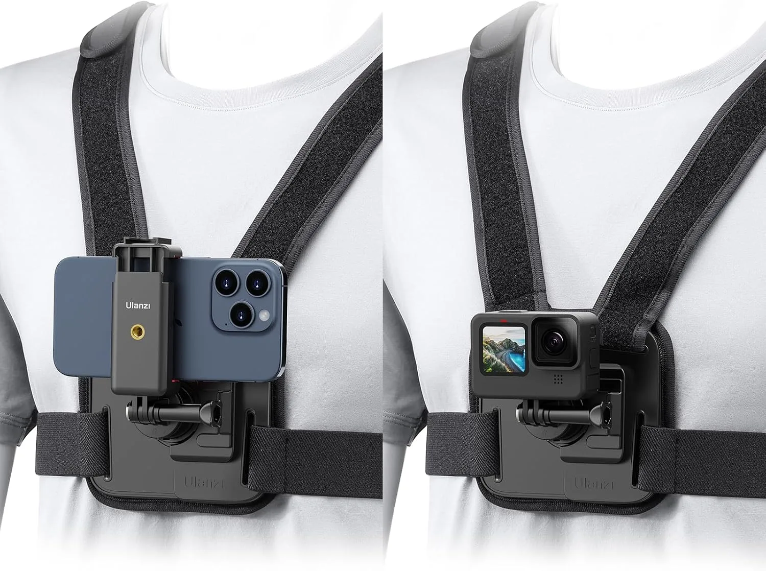 ULANZI CM028 Adjustable Chest Mount Harness for Action Camera Phone
