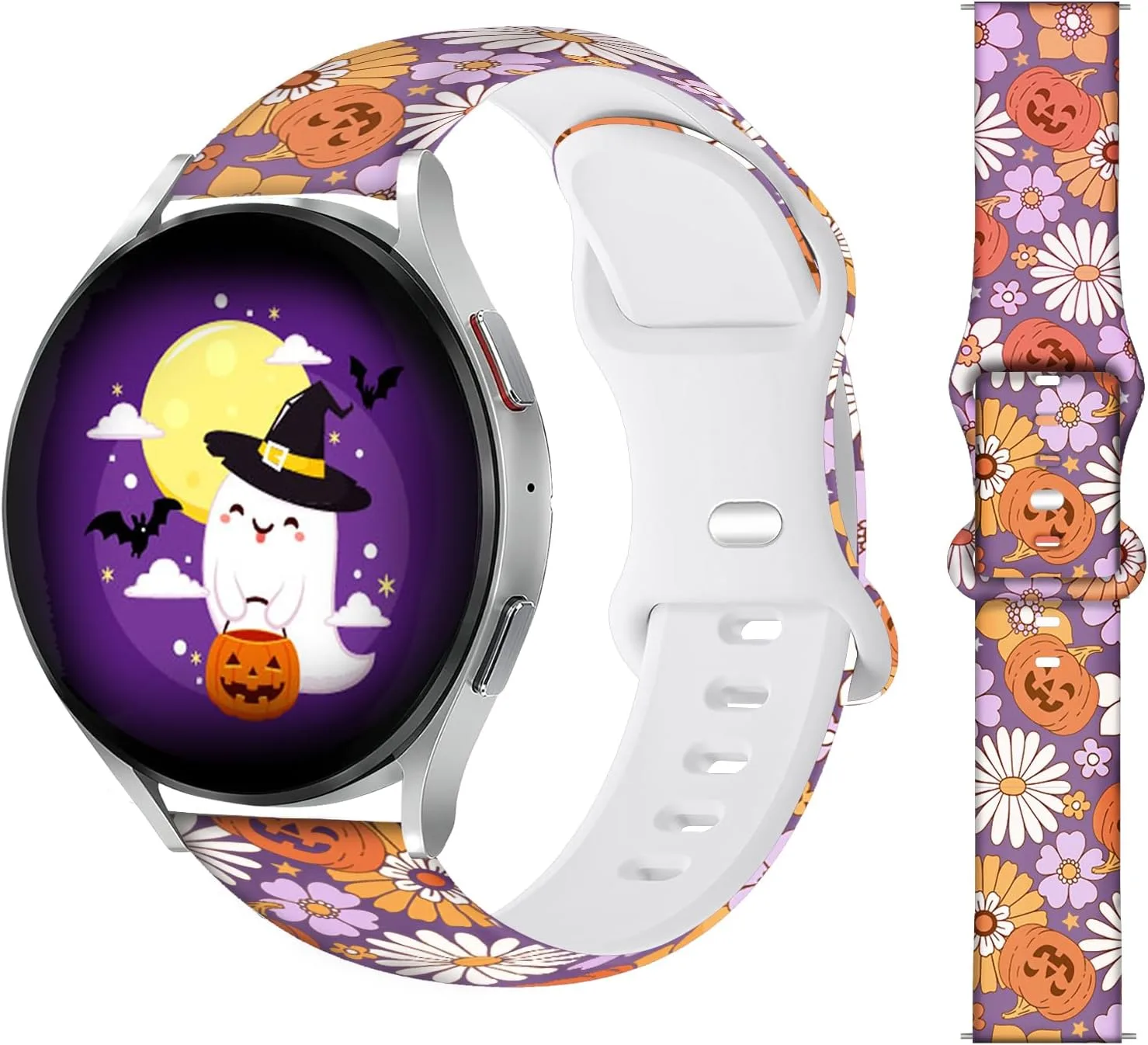 Correa para Samsung Galaxy Watch Sleilin 20mm compatible con modelos 7, 6, 5, 4, Active 2, FE, Classic y Pro