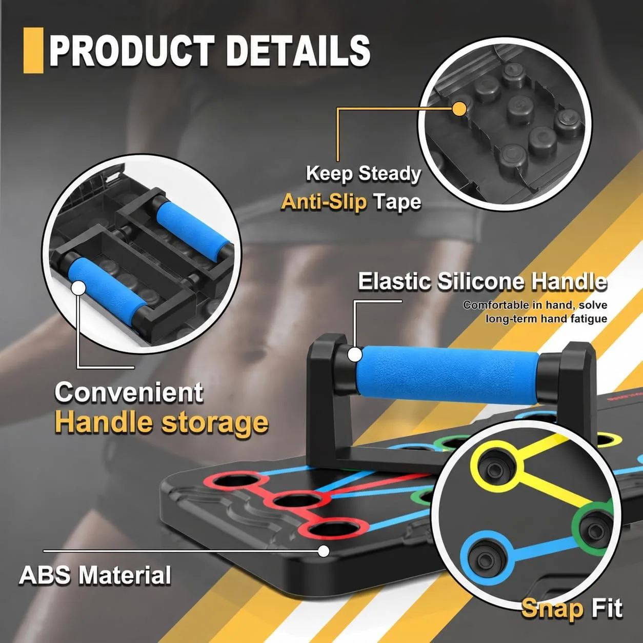 Push Up Board,Foldable Pushup Board for Man,Portable 30 in 1 Push Up Bar