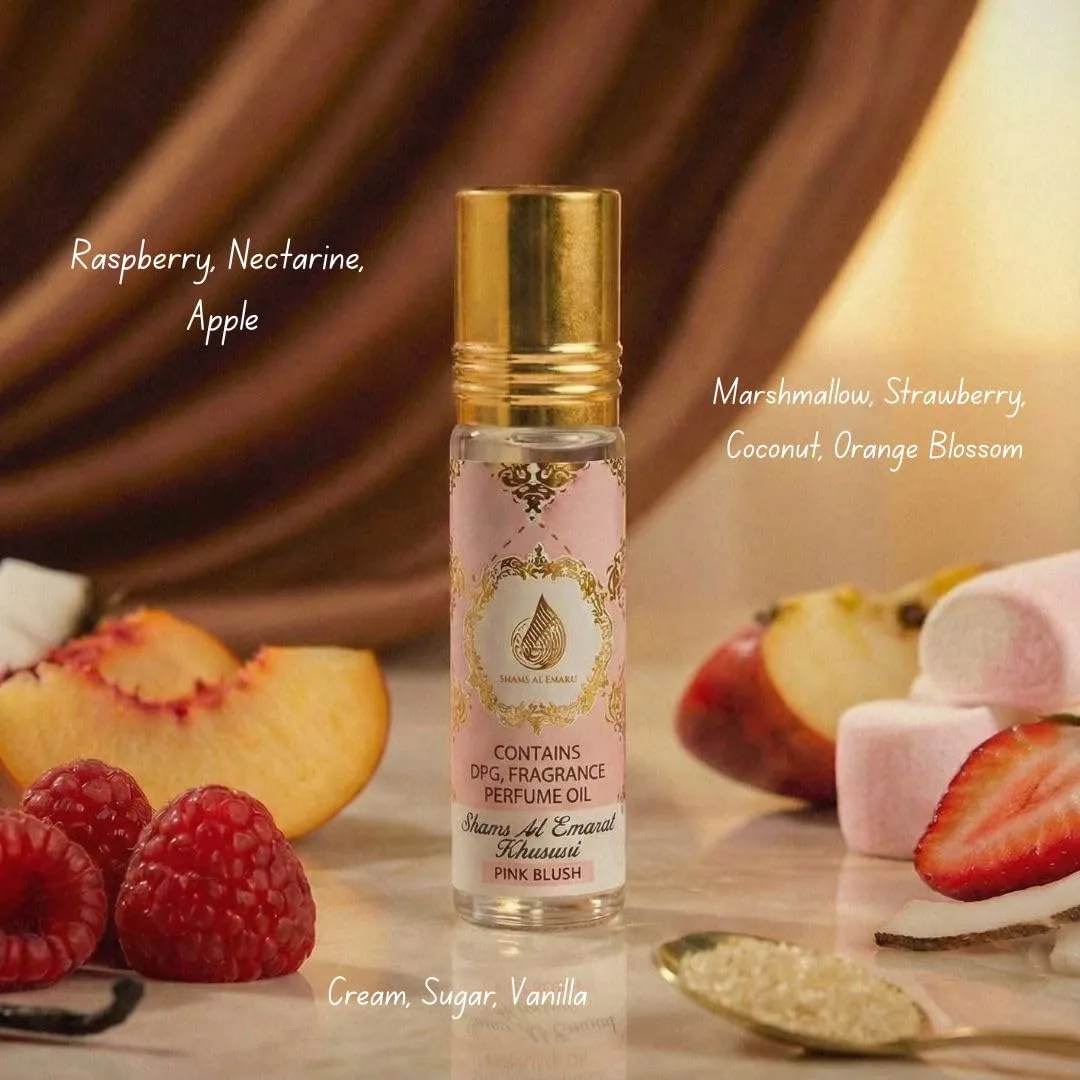 Ard Al Zaafaran Pink Blush Shams Al Emarat Khususi Roll-On Perfume Oil 10ml (0.34 fl oz)