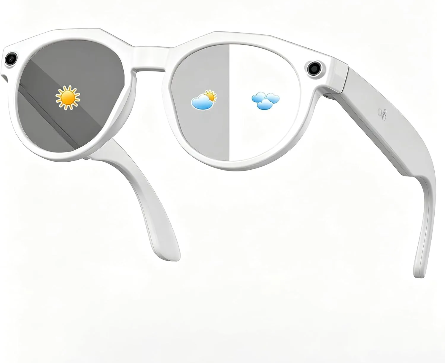 AI Smart Glasses with Camera: POV Vlogging Capture & Open-Ear Audio