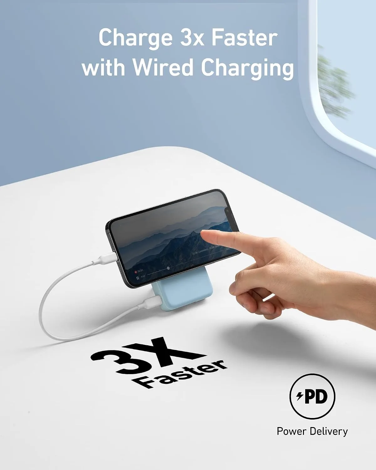 Anker 633 Magnetic Power Bank with Stand, 10,000mAh Portable Charger