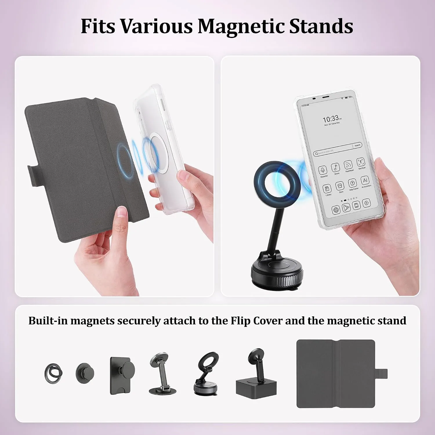 2in1 Case for Onyx BOOX Palma 2 Magnetic Detachable Folio Cover