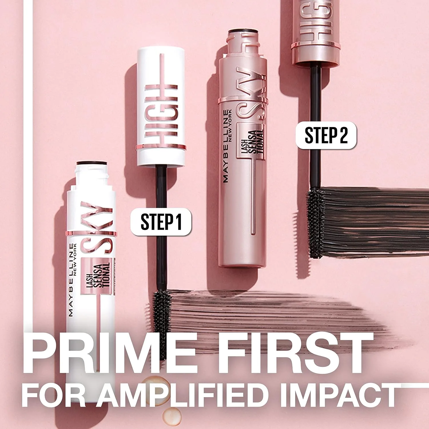 Maybelline Lash Sensational Sky High Mascara, Volumizing, Soft Black