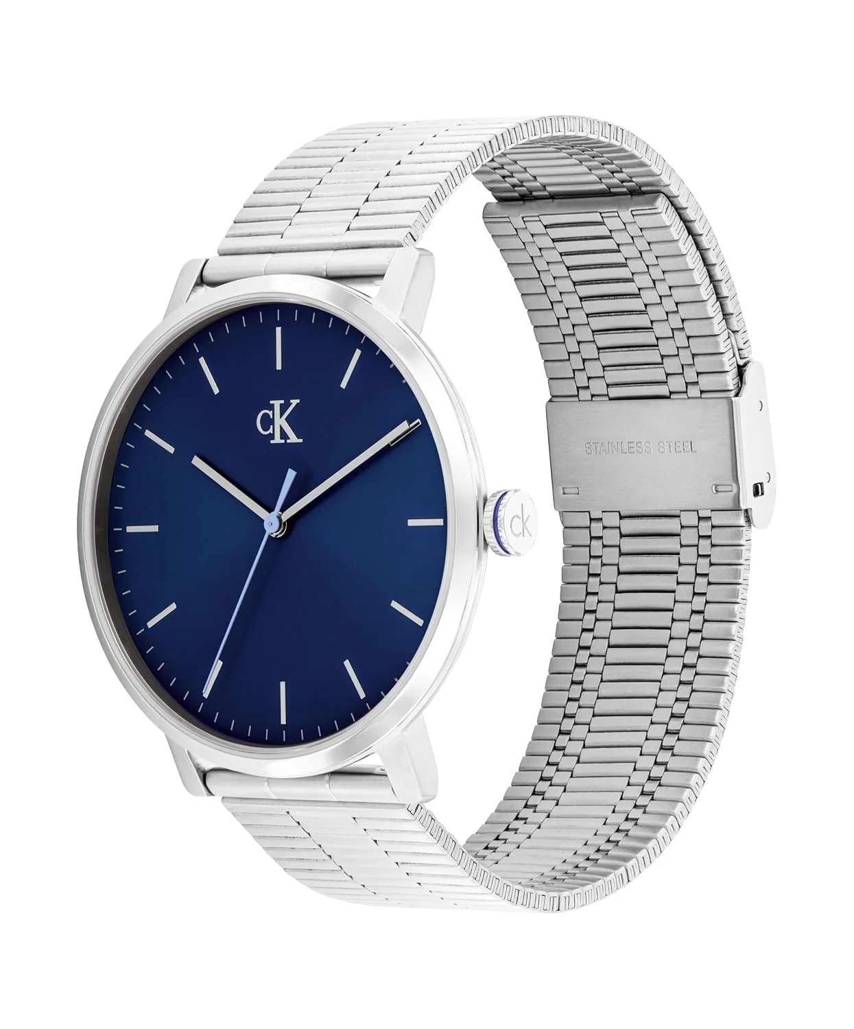 Calvin Klein Men’s CK Real Quartz Watch - Slim Case, Bracelet, Minimalist Dial, Water Resistant Up to 30m - Modern, Classic Timepiece - Gift for Him 42mm