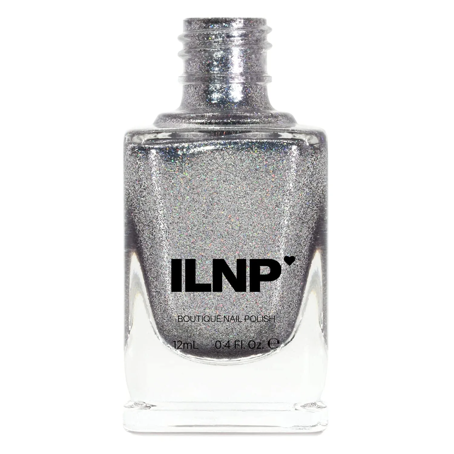 ILNP Echo - Platinum Silver Holographic Ultra Metallic Nail Polish