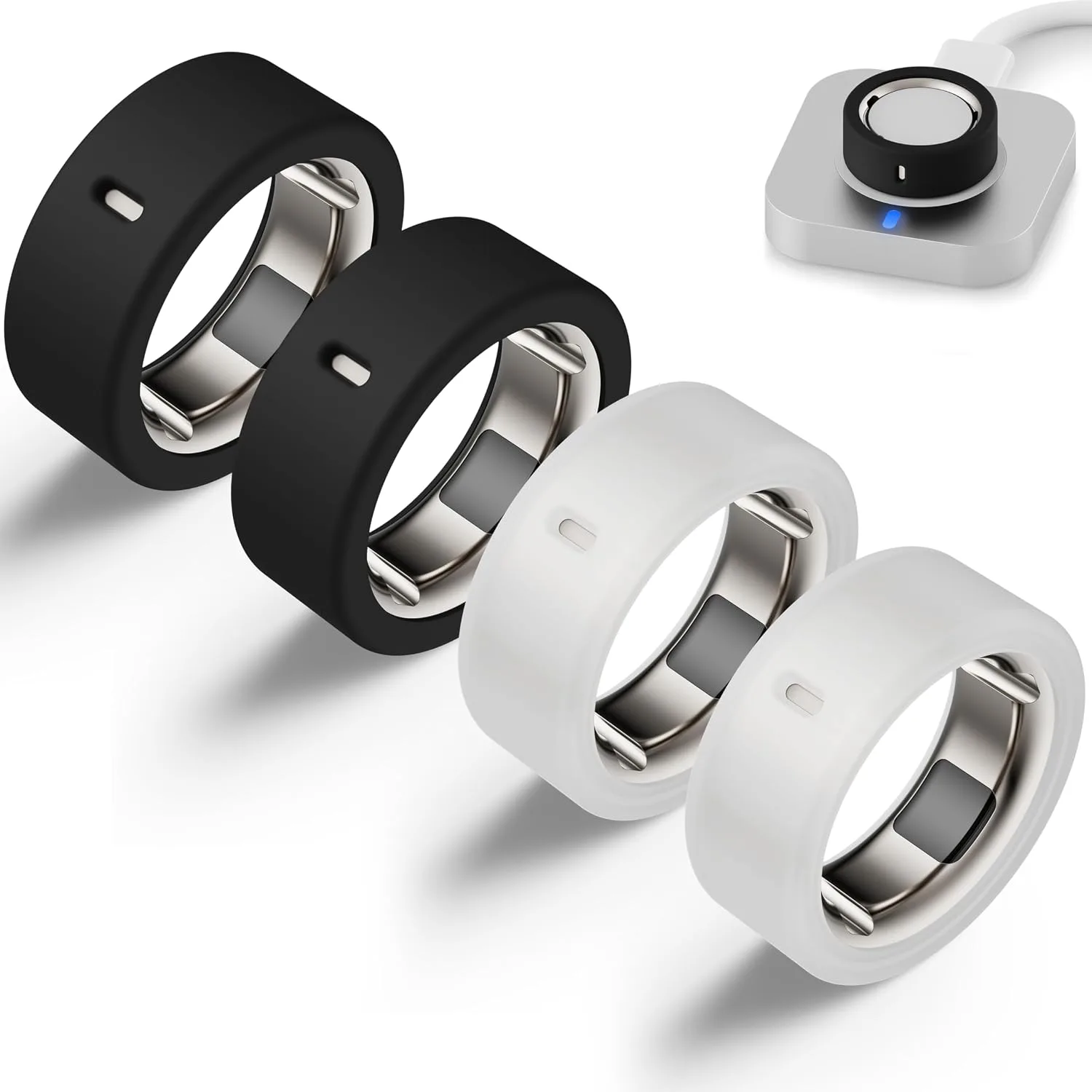 Protector para anillo inteligente Snyeest compatible con Oura Ring 4/Gen 3 silicona