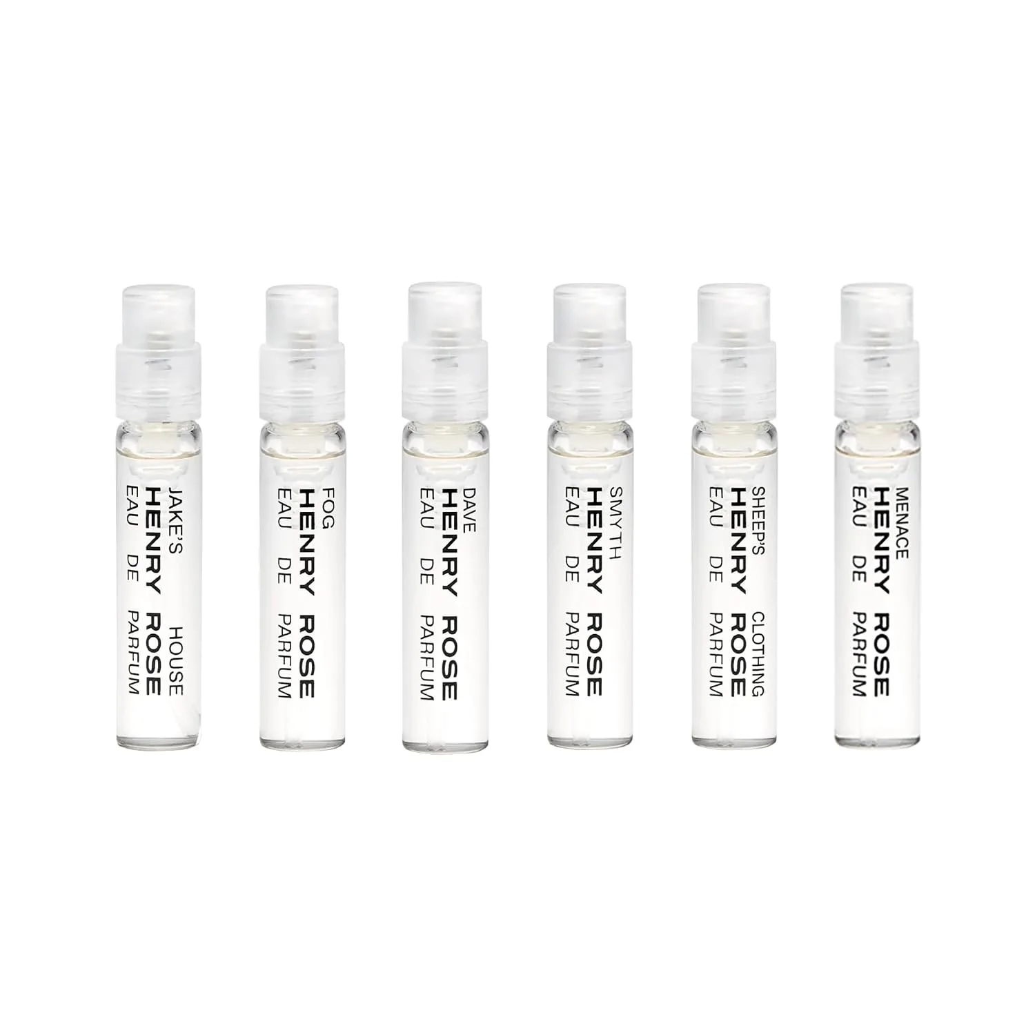 Henry Rose Fresh Collection Discovery Set - Travel Size Perfume Set with Clean, Gender-Inclusive Eau de Parfum Scents - Natural, Non Toxic, and Cruelty-Free Fragrance Gift (6 ct)