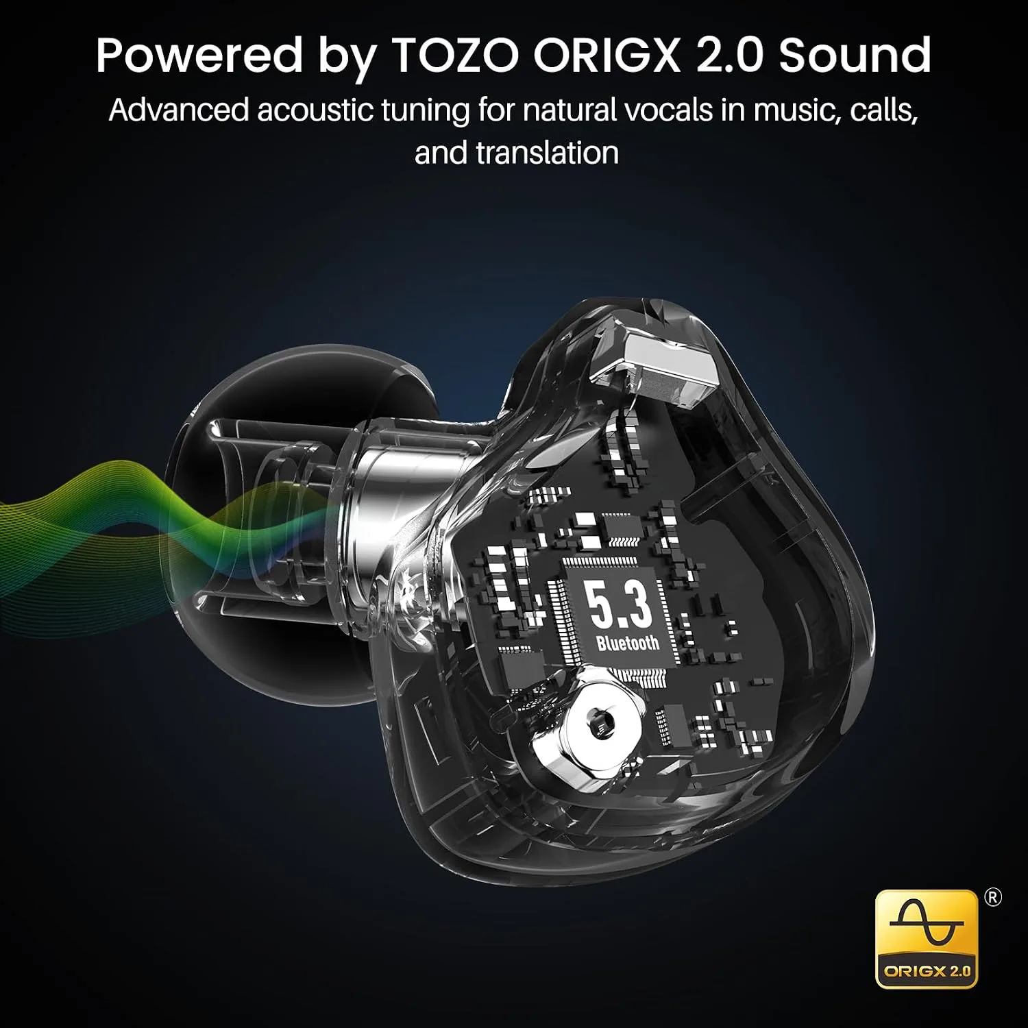 TOZO T18 AI Translation Wireless Earbuds Realtime IPX8 Bluetooth Headphones