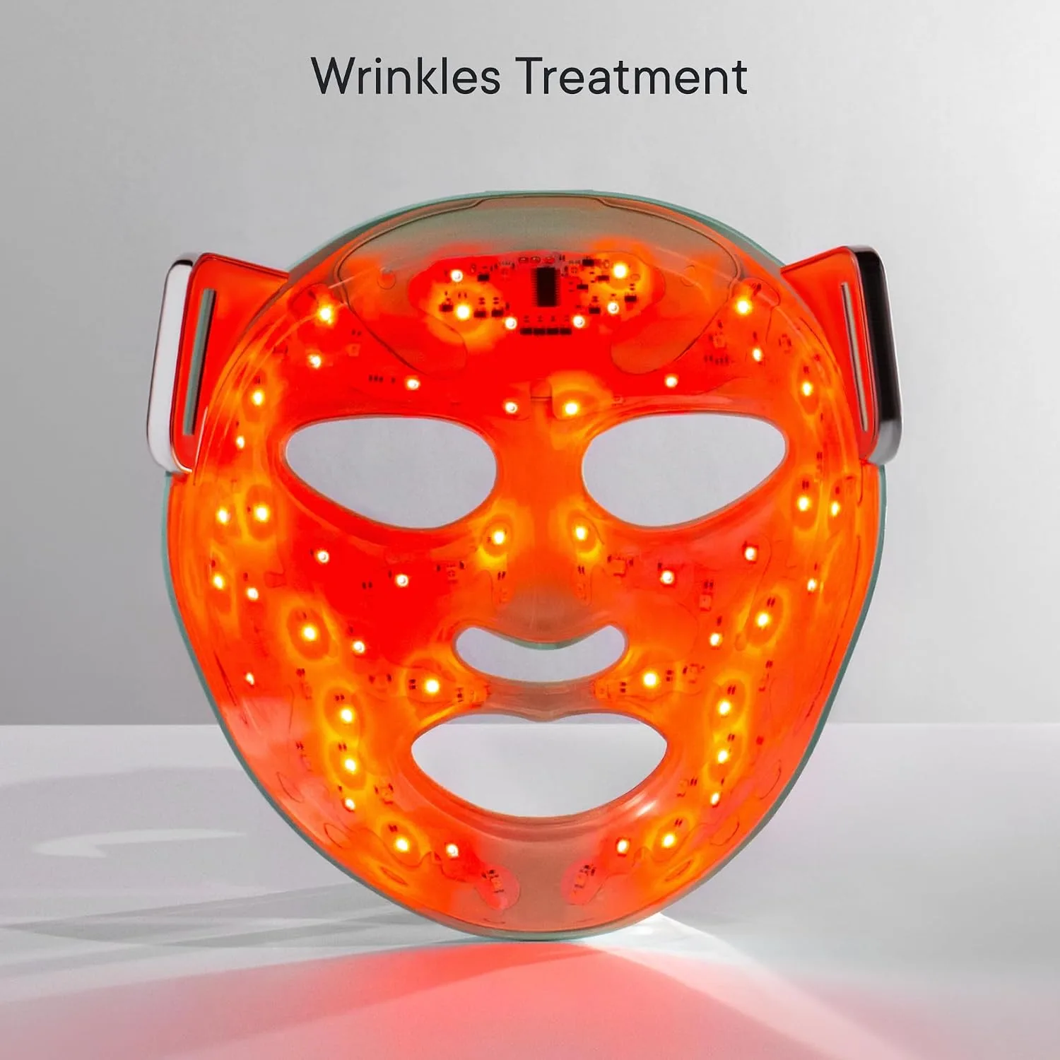 Qure LED Light Therapy Mask for Face - FDA Cleared for Wrinkles & Acne Treatment with 3 Modes, 5 Facial Areas & 5 Lights: Red, Deep-Red, Blue, Amber & Infrared, 3-Min Daily, Eye-Protection, Smart App